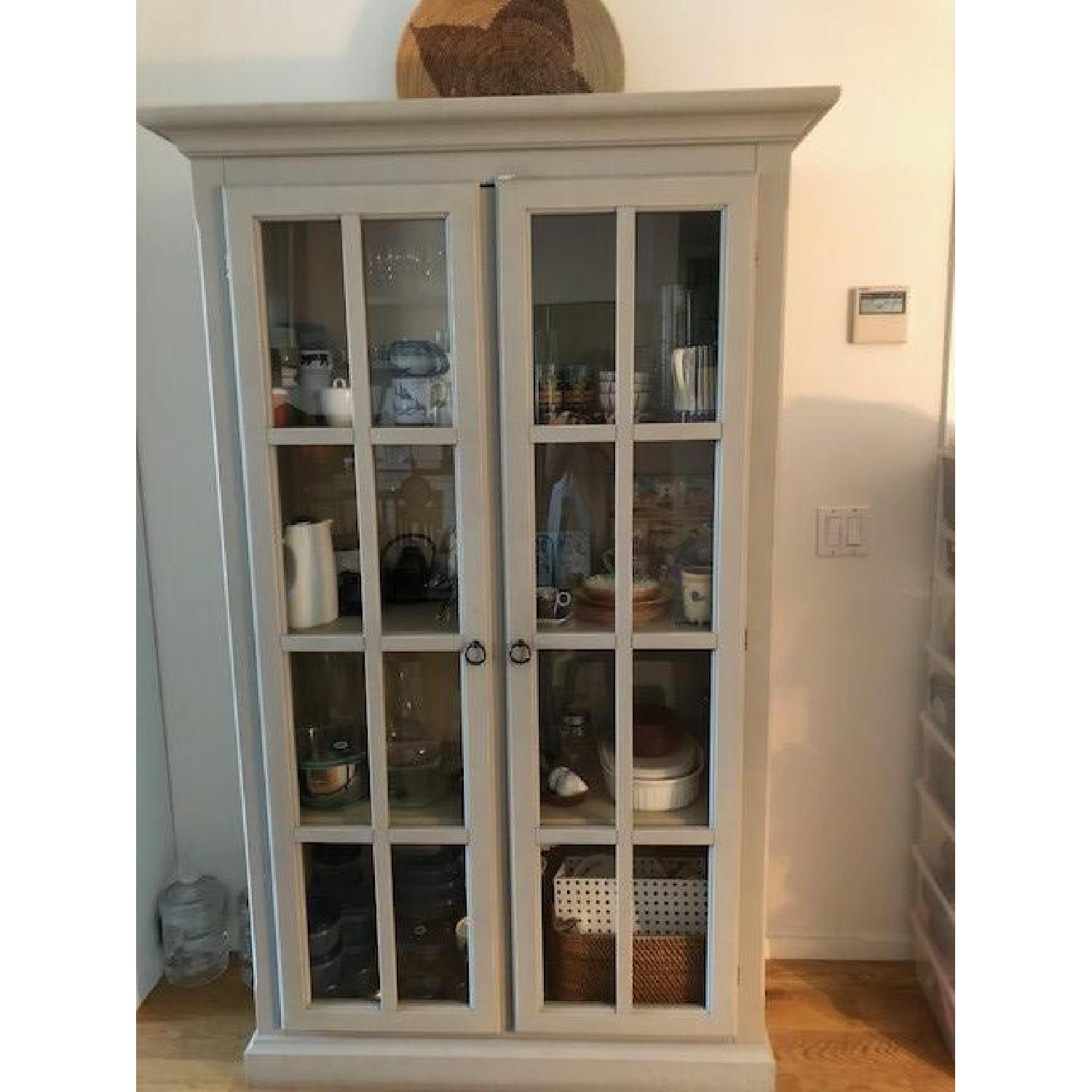 Crate & Barrel Vitrine Cabinet - image-5