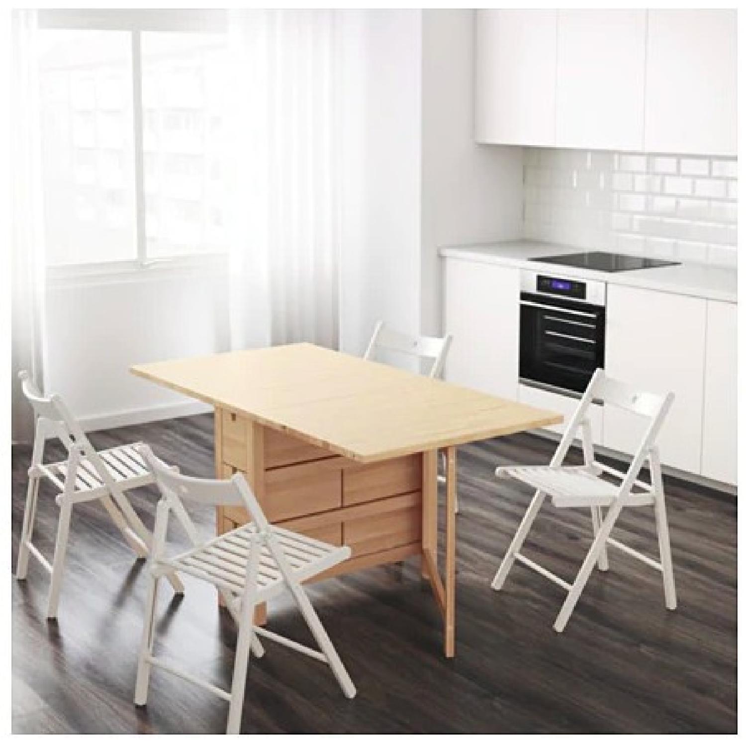 IKEA NORDEN ノールデン NORDEN gateleg table, birch, 101/4/35/597/8x311/2