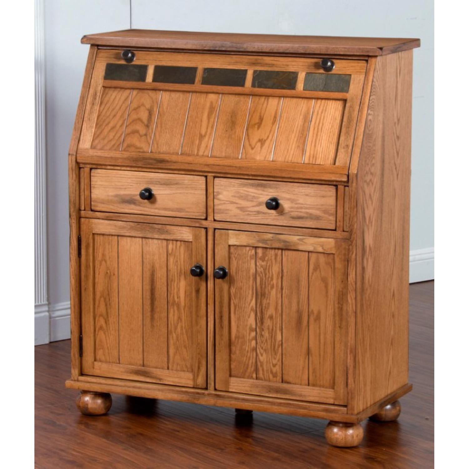 Sunny Designs Sedona Drop Leaf Laptop Desk - image-2