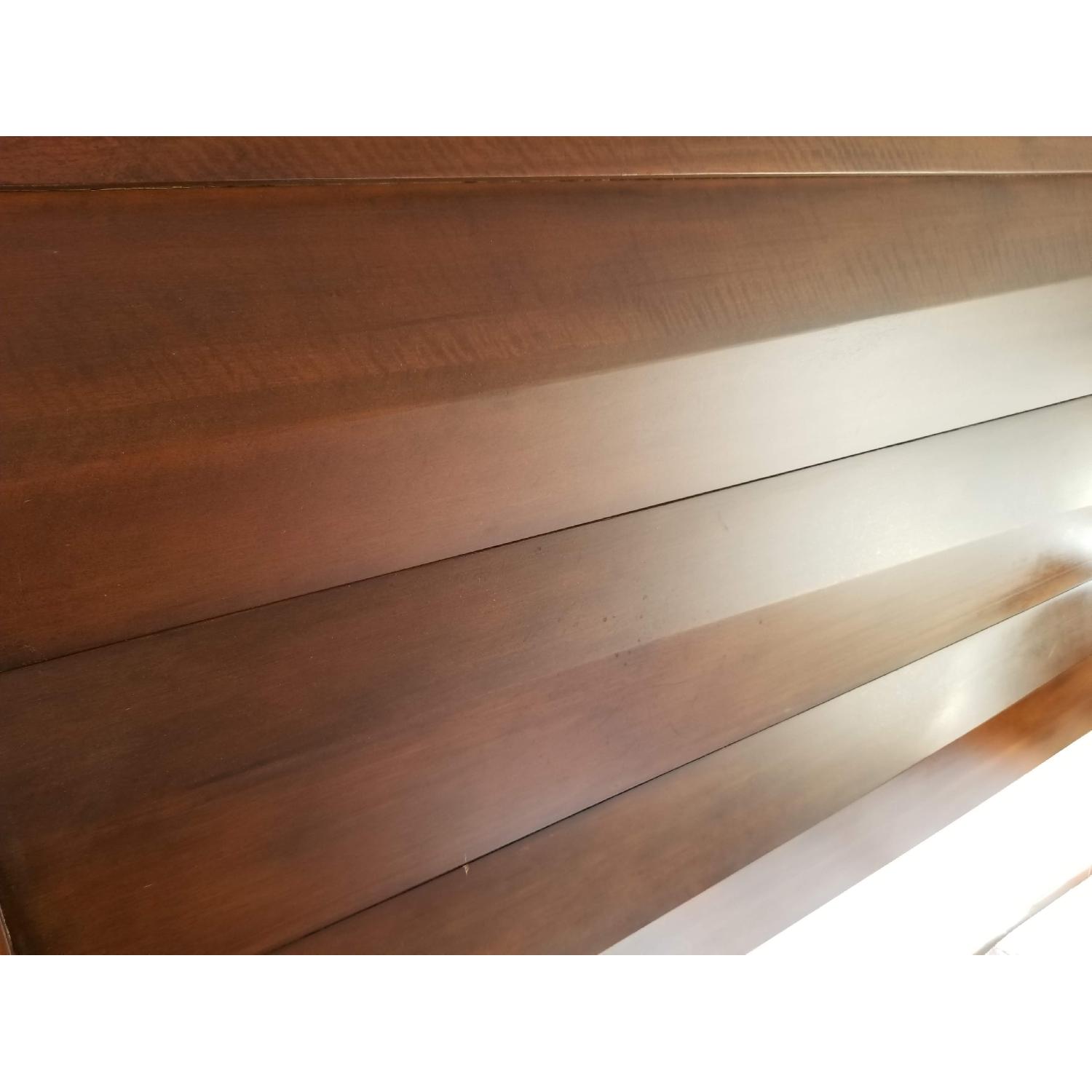 Macy's Queen Size Solid Wood Bed Frame w/ Headboard - image-2