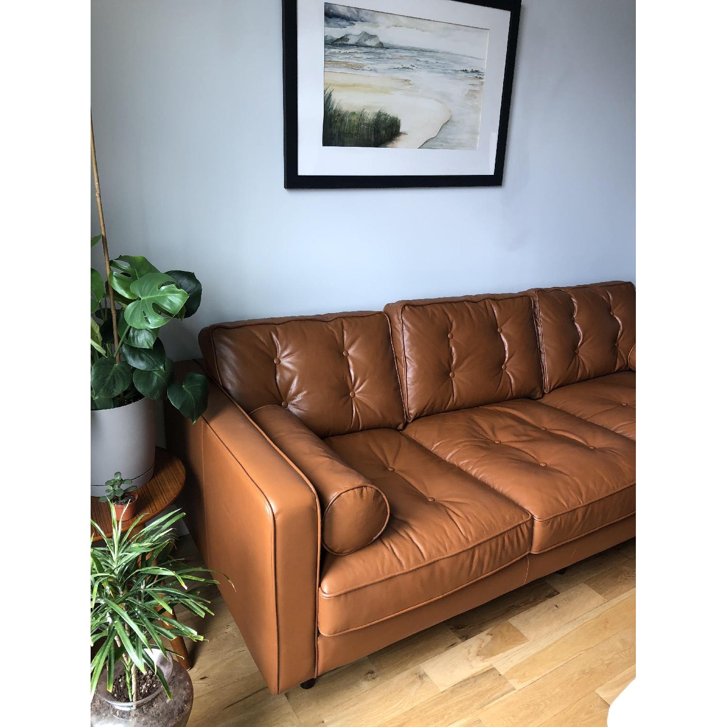 Jasper Laine Metropolitan Leather Caramel Metro Sofa - image-4