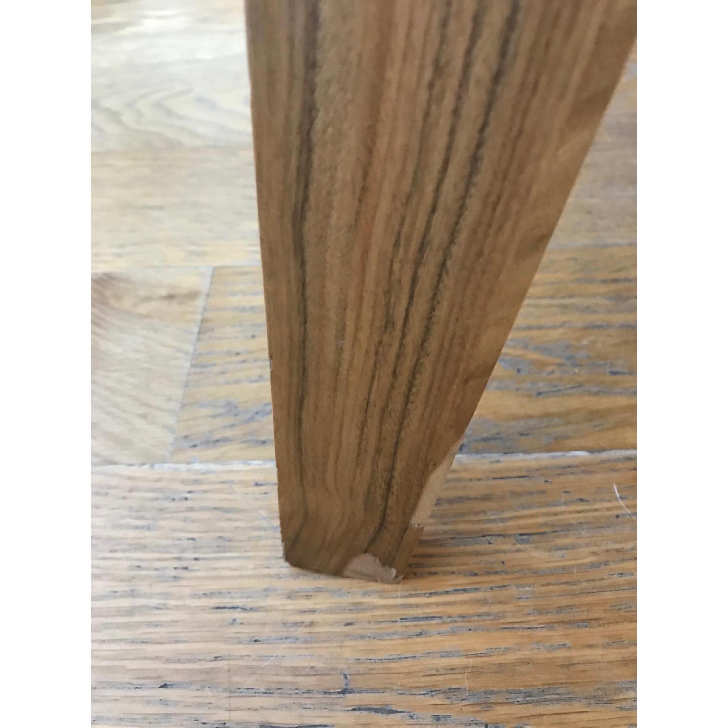 White on White Eames Plywood Replica Dining Chairs in Walnut - image-6