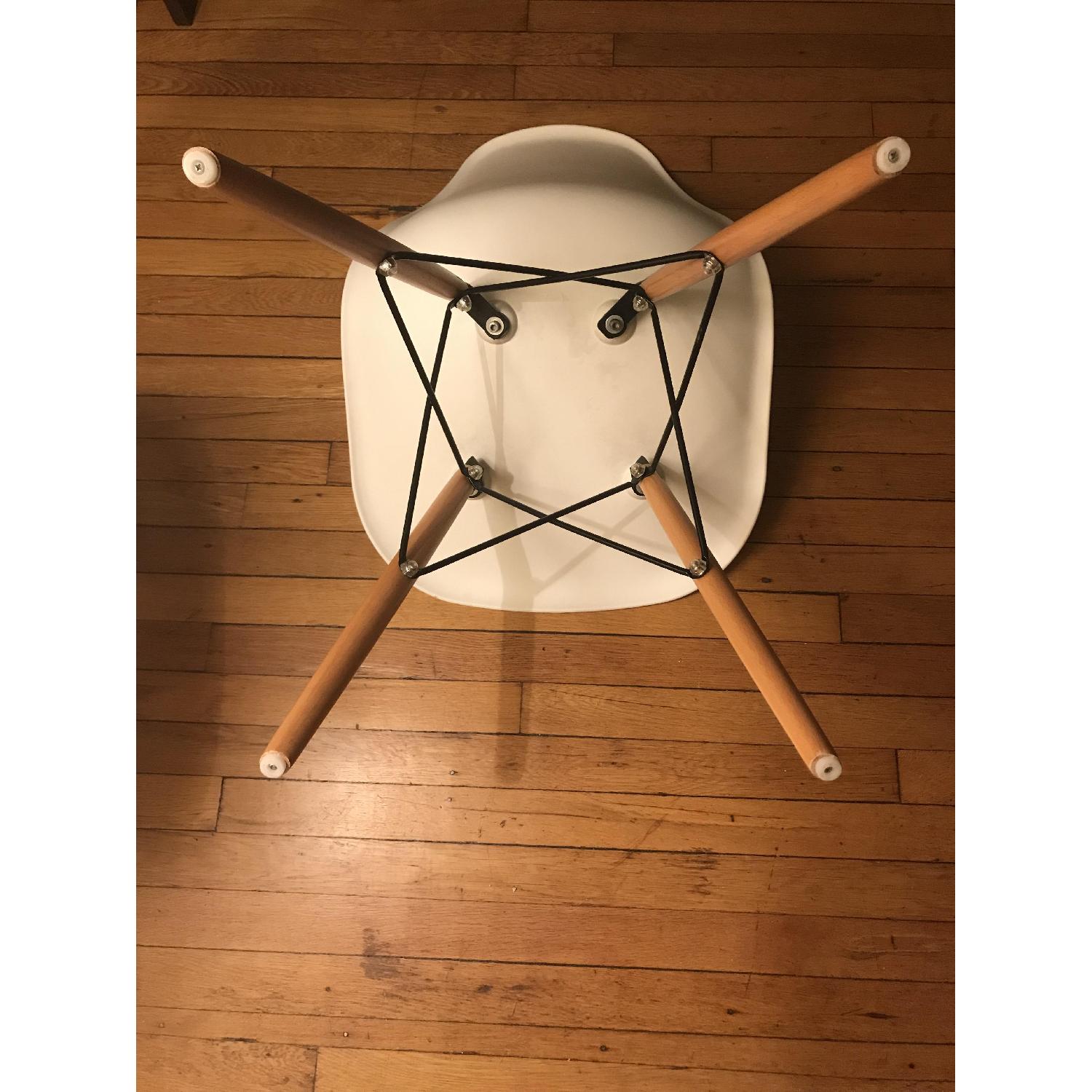 Mid Century Modern White Chairs - image-3