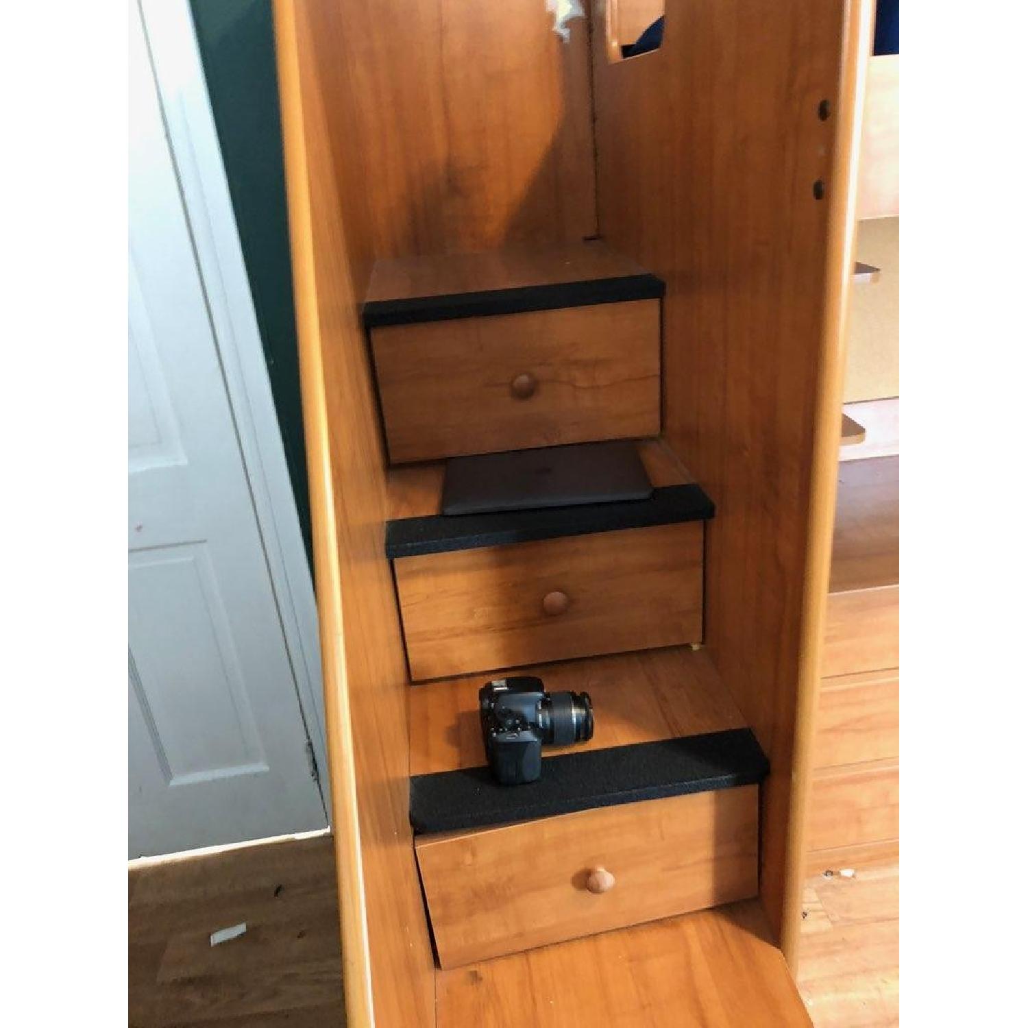 Berg Furniture Utica Twin Loft Bed w/ Staircase & Desk - image-2