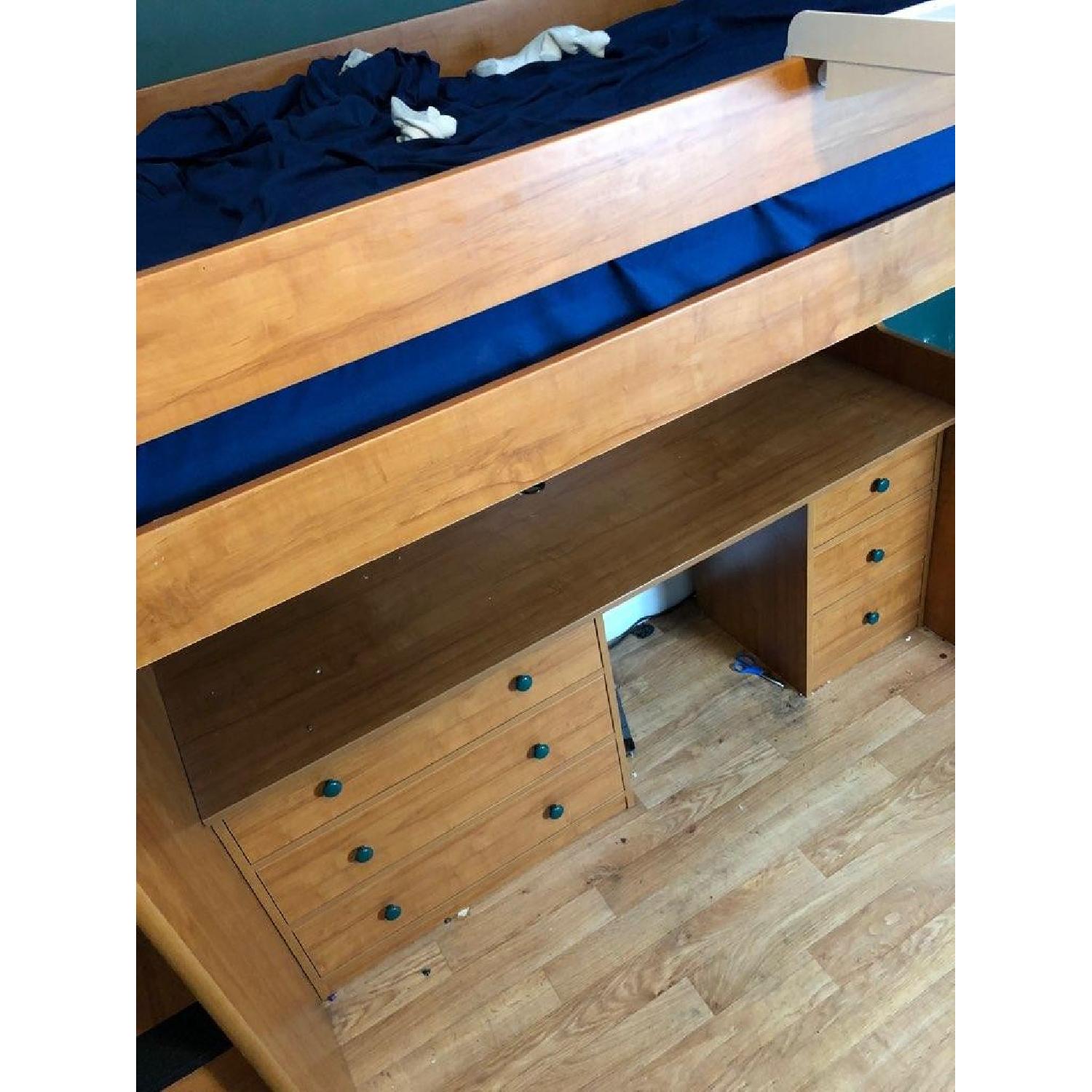 Berg Furniture Utica Twin Loft Bed w/ Staircase & Desk - image-8