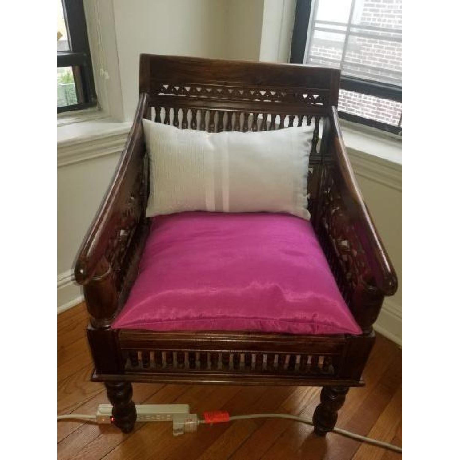 Porter Sheesham Hand Carved Maharaja Chair - image-3