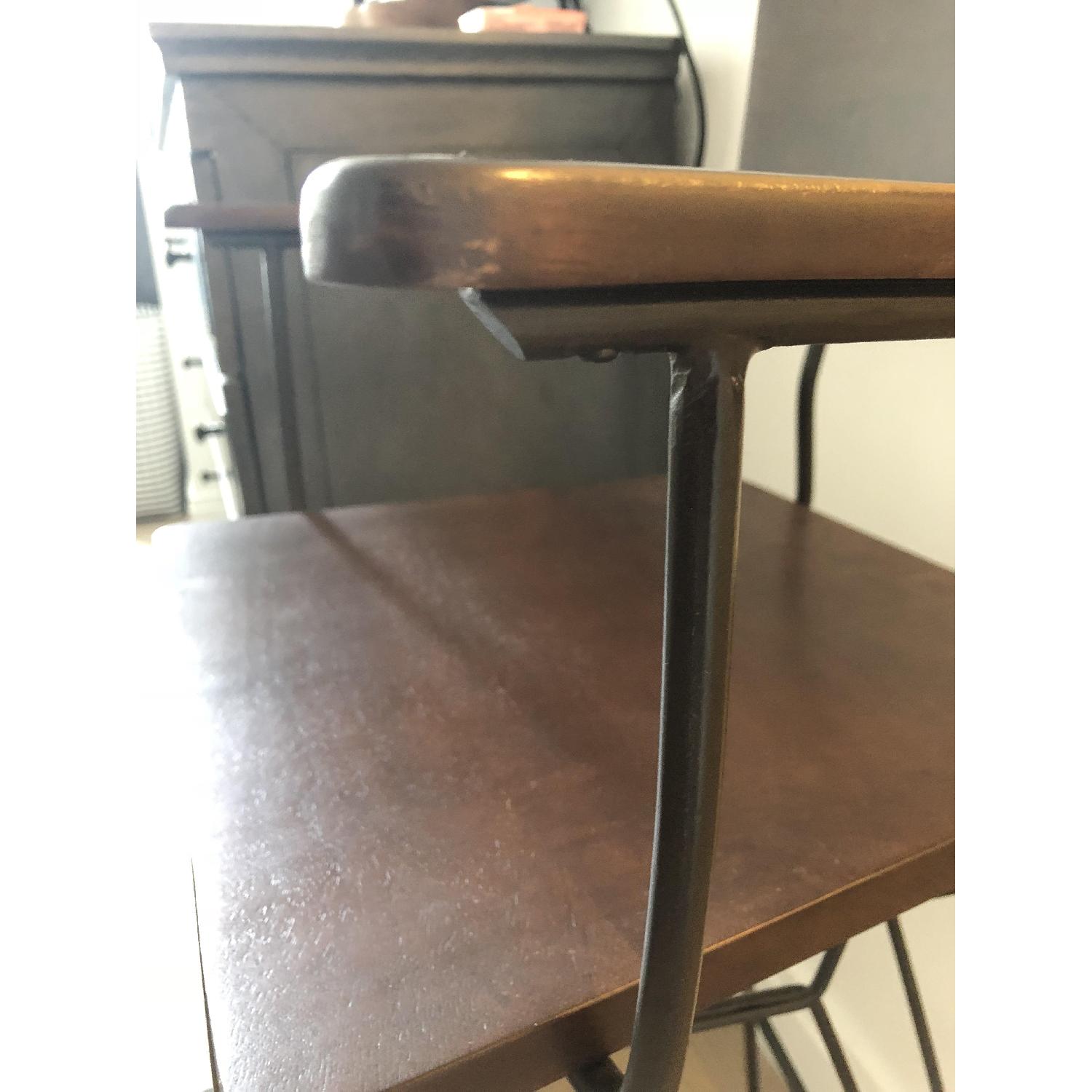 Crate & Barrel Elston Swivel Bar Stools - image-7