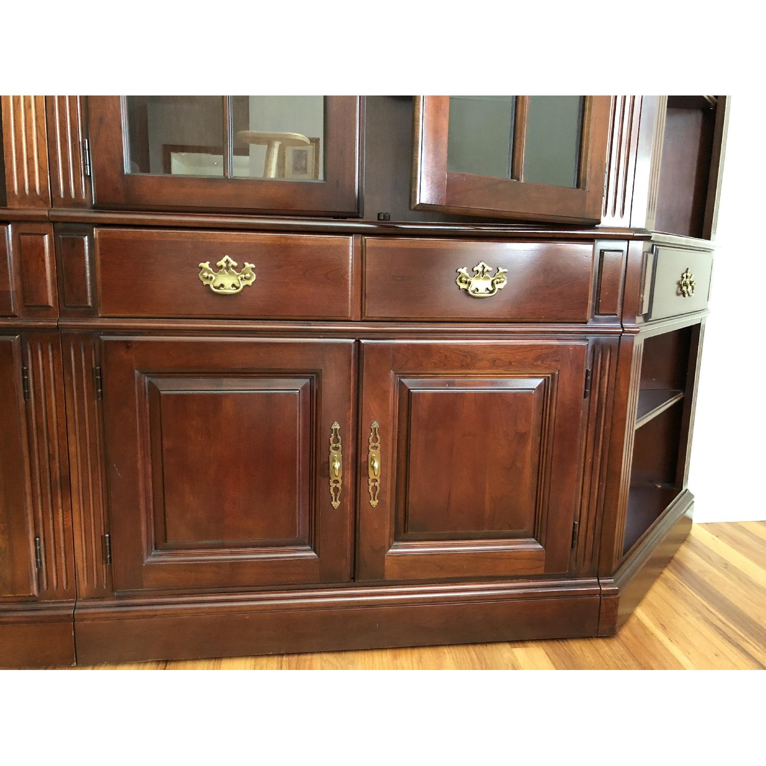 Pennsylvania House Cherry Wood Wall Unit - AptDeco