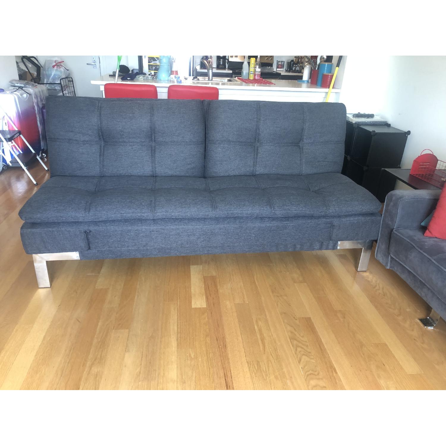 Serta Dream Convertible Boca Sofa in Charcoal - image-3