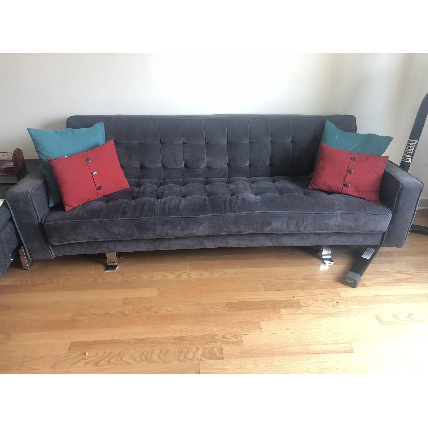 Serta Dream Convertible Boca Sofa in Charcoal - image-4