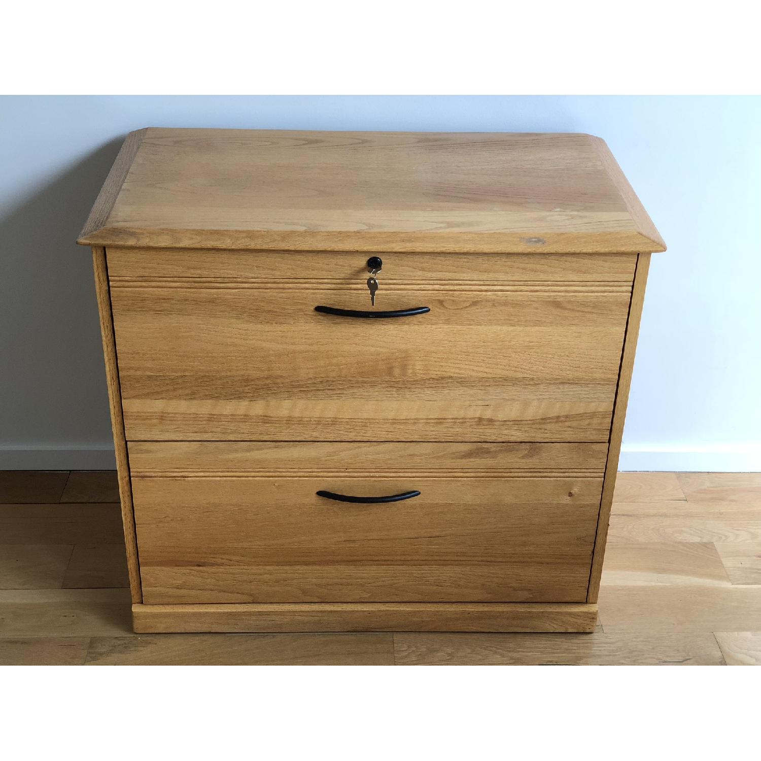 Amish Made Solid Oak Lateral File Cabinet - image-2