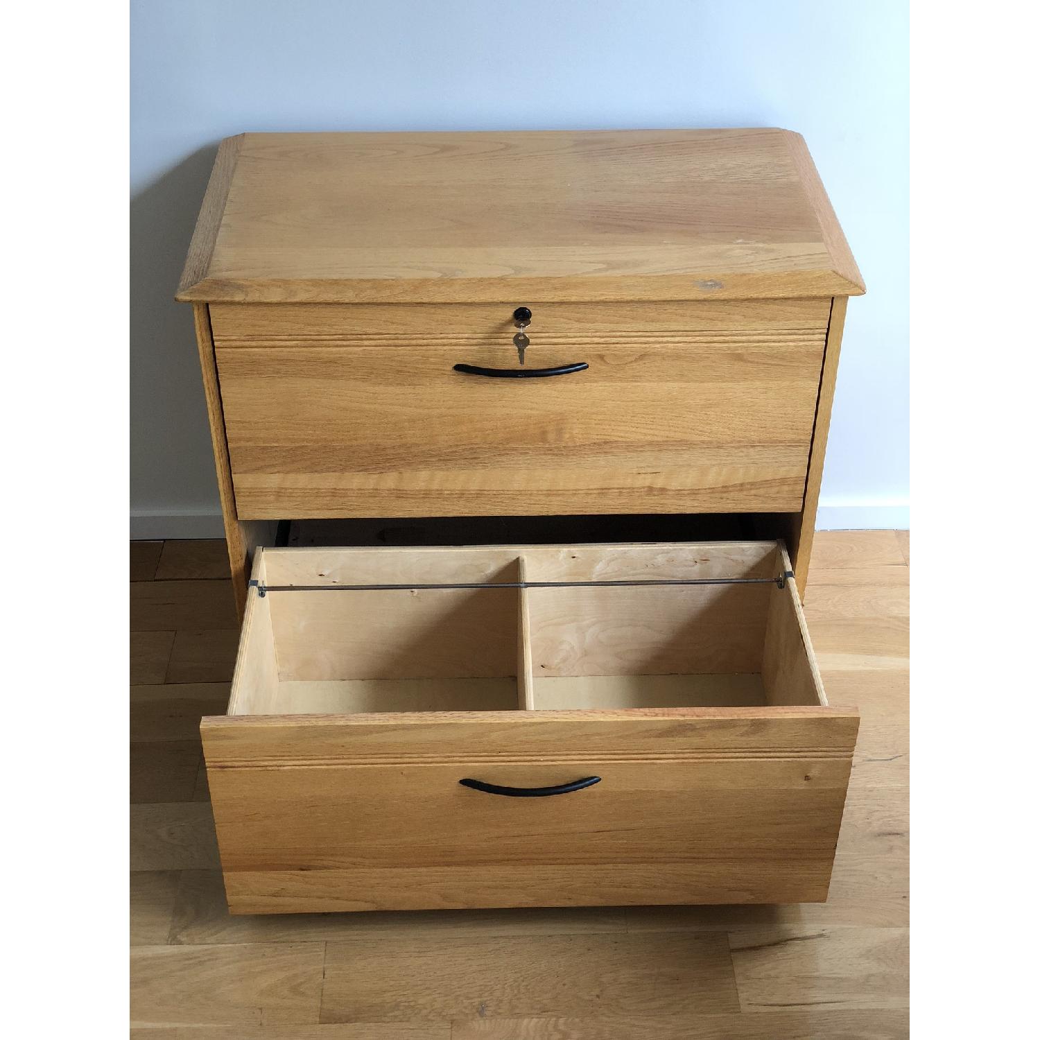 Amish Made Solid Oak Lateral File Cabinet - image-3