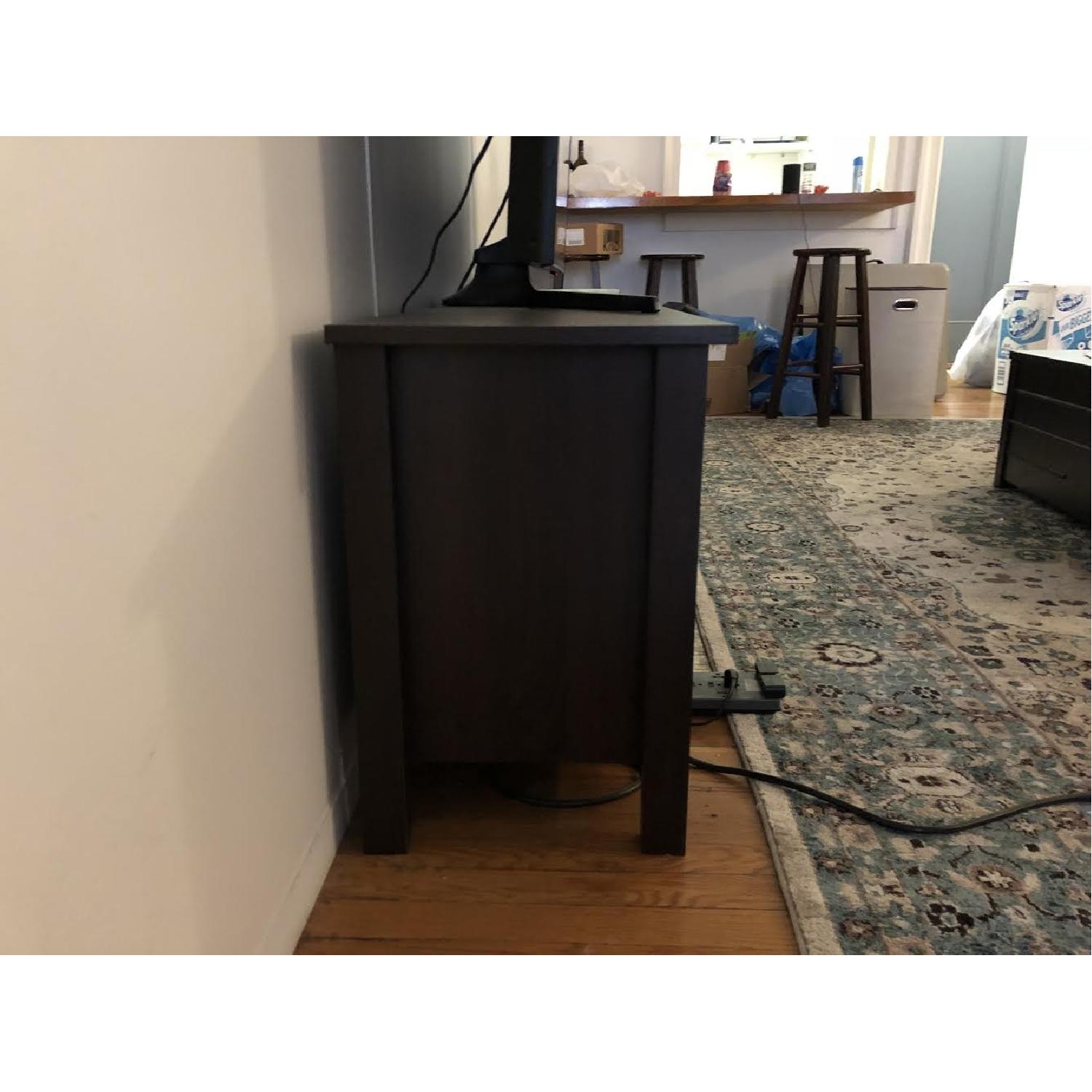 Walker Edison Dark Brown Wood Entertainment Center - image-5