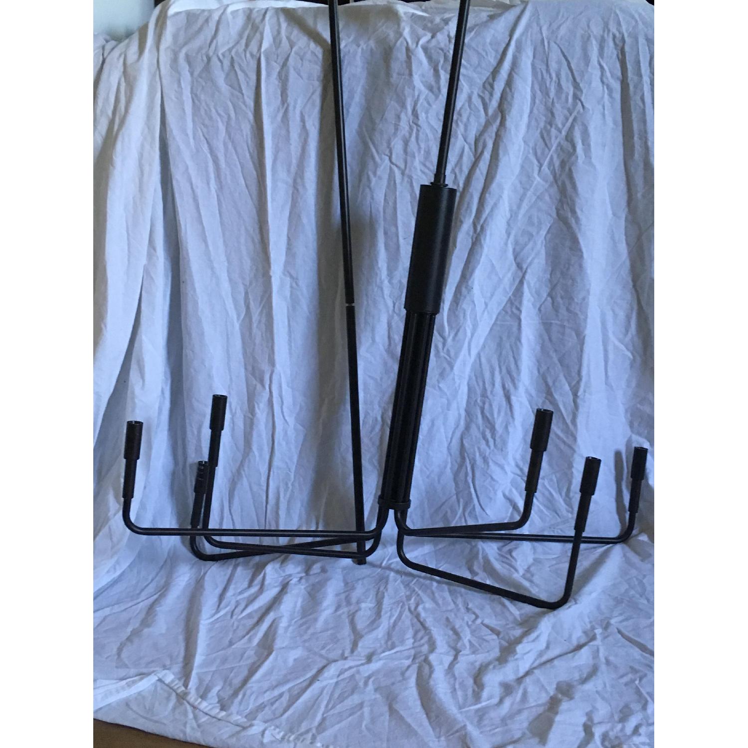 Crate & Barrel Clive 6-Arm Bronze Chandelier - image-1