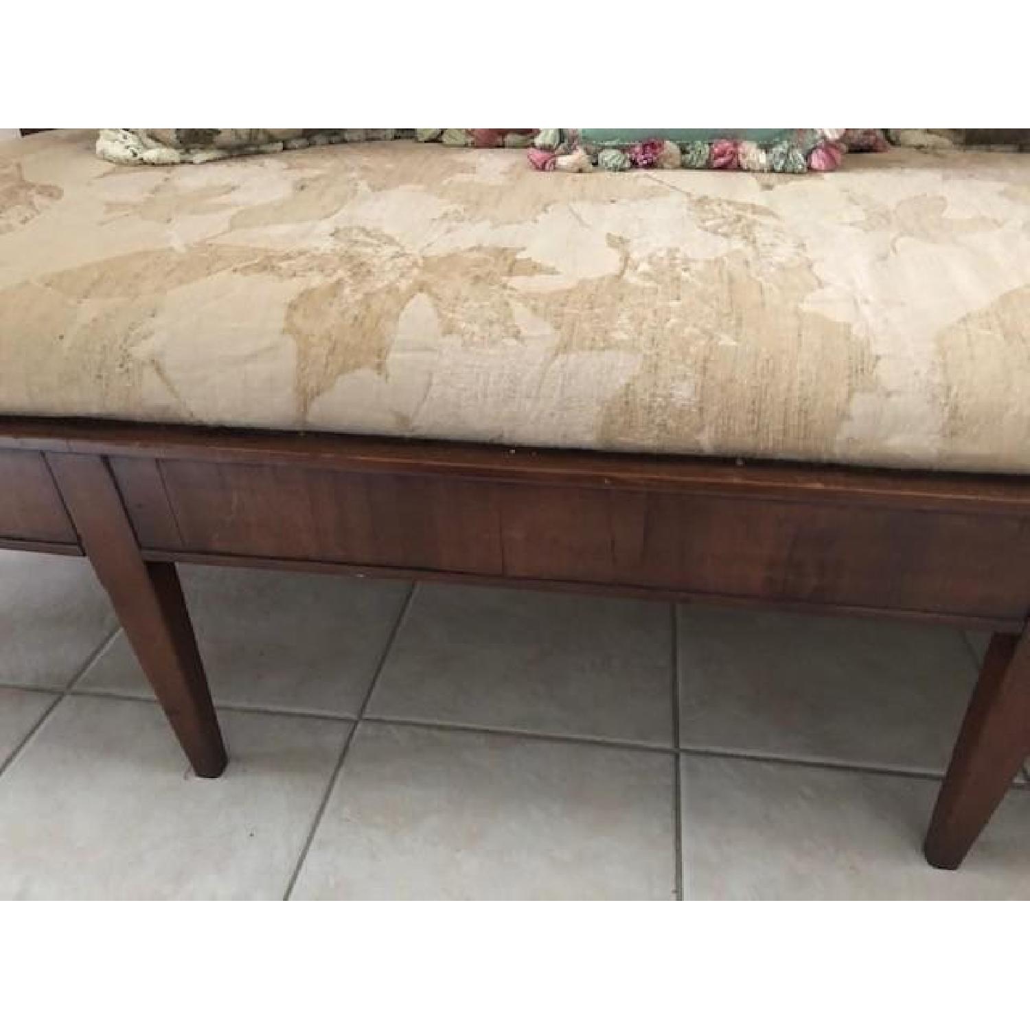 Antique Walnut Sofa/Bench/Bed - image-2