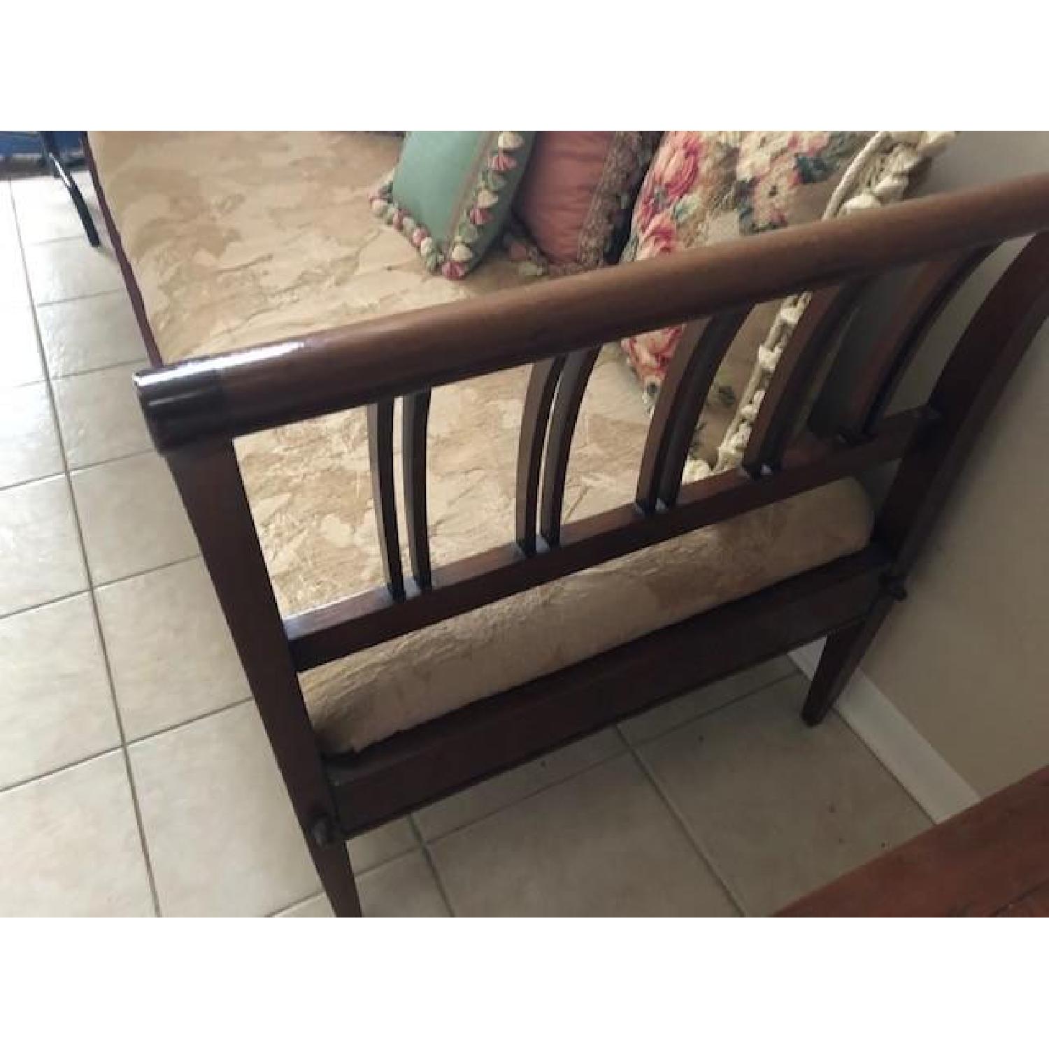 Antique Walnut Sofa/Bench/Bed - image-3