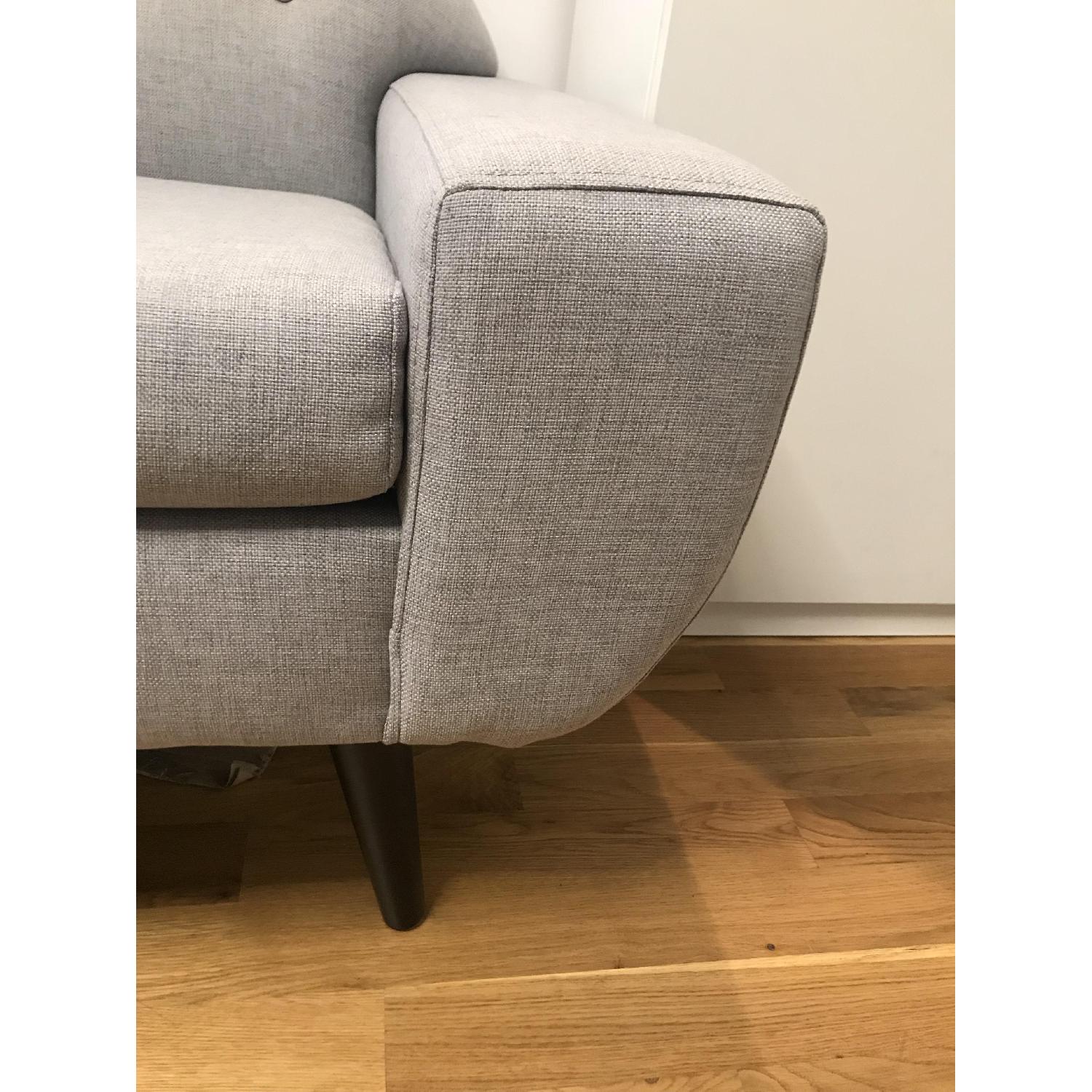 West Elm Archie Dove Grey Sofa - image-4