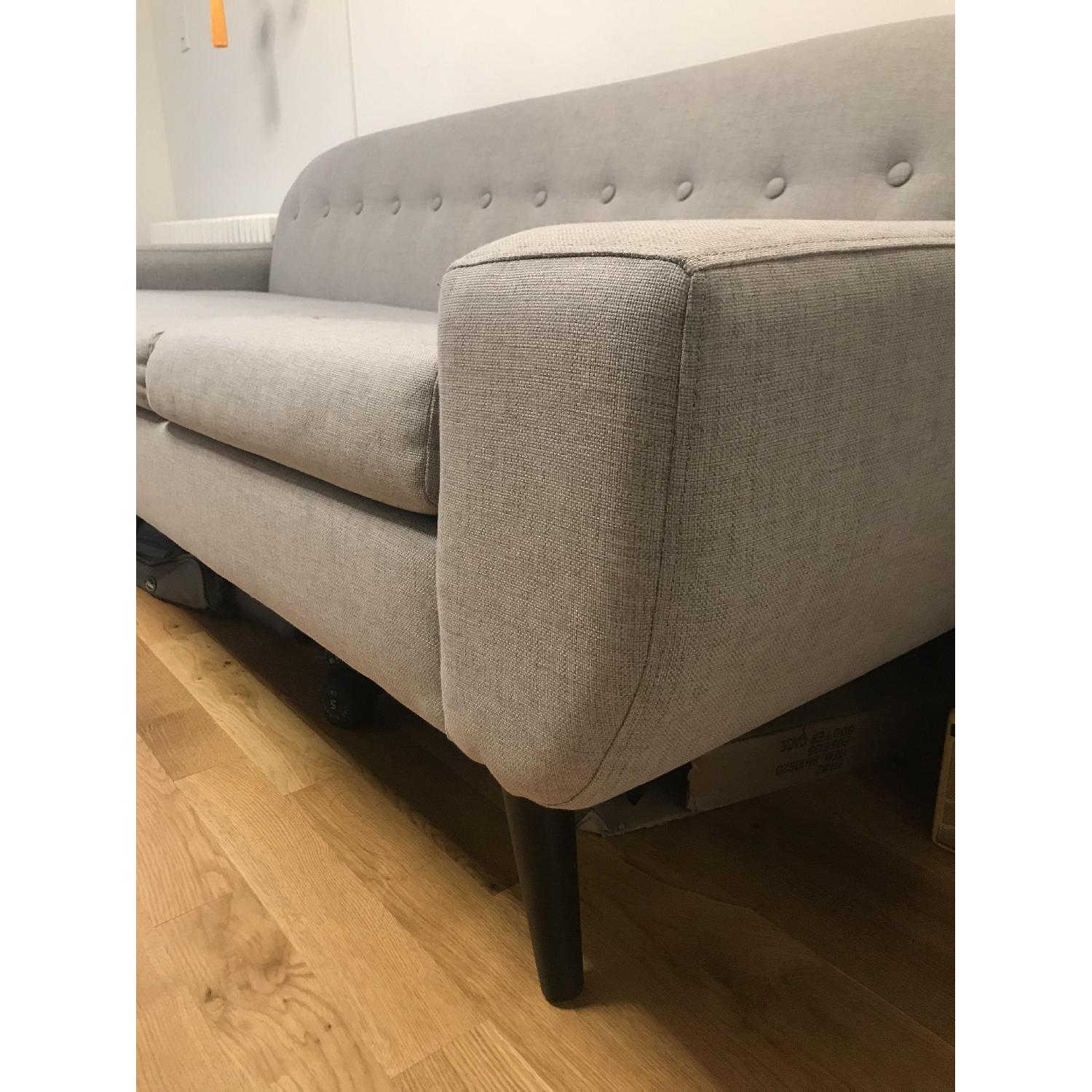 West Elm Archie Dove Grey Sofa - image-5