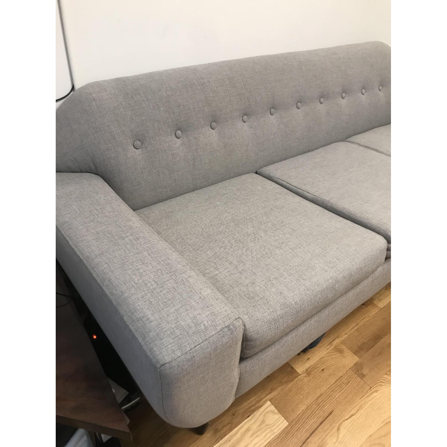 West Elm Archie Dove Grey Sofa - image-6