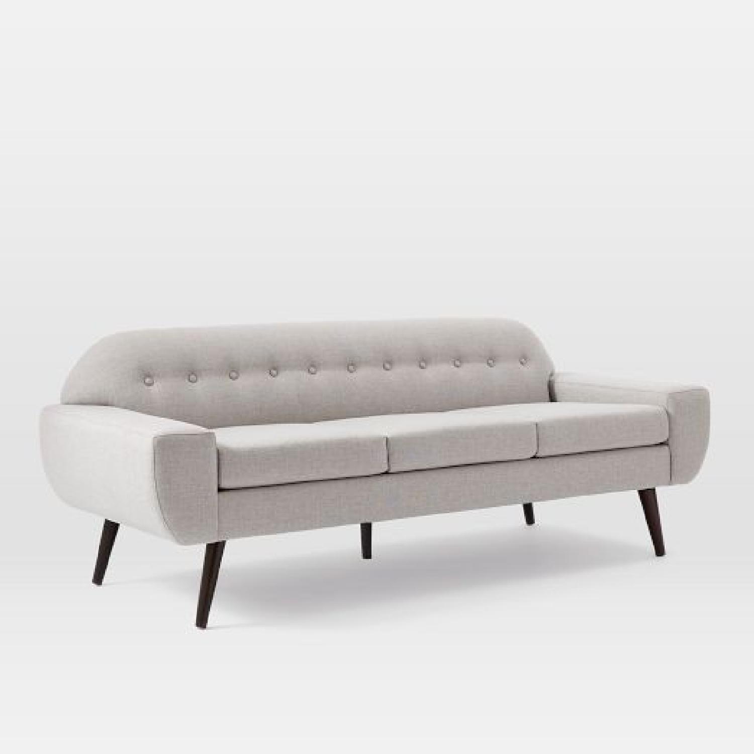 West Elm Archie Dove Grey Sofa - image-8