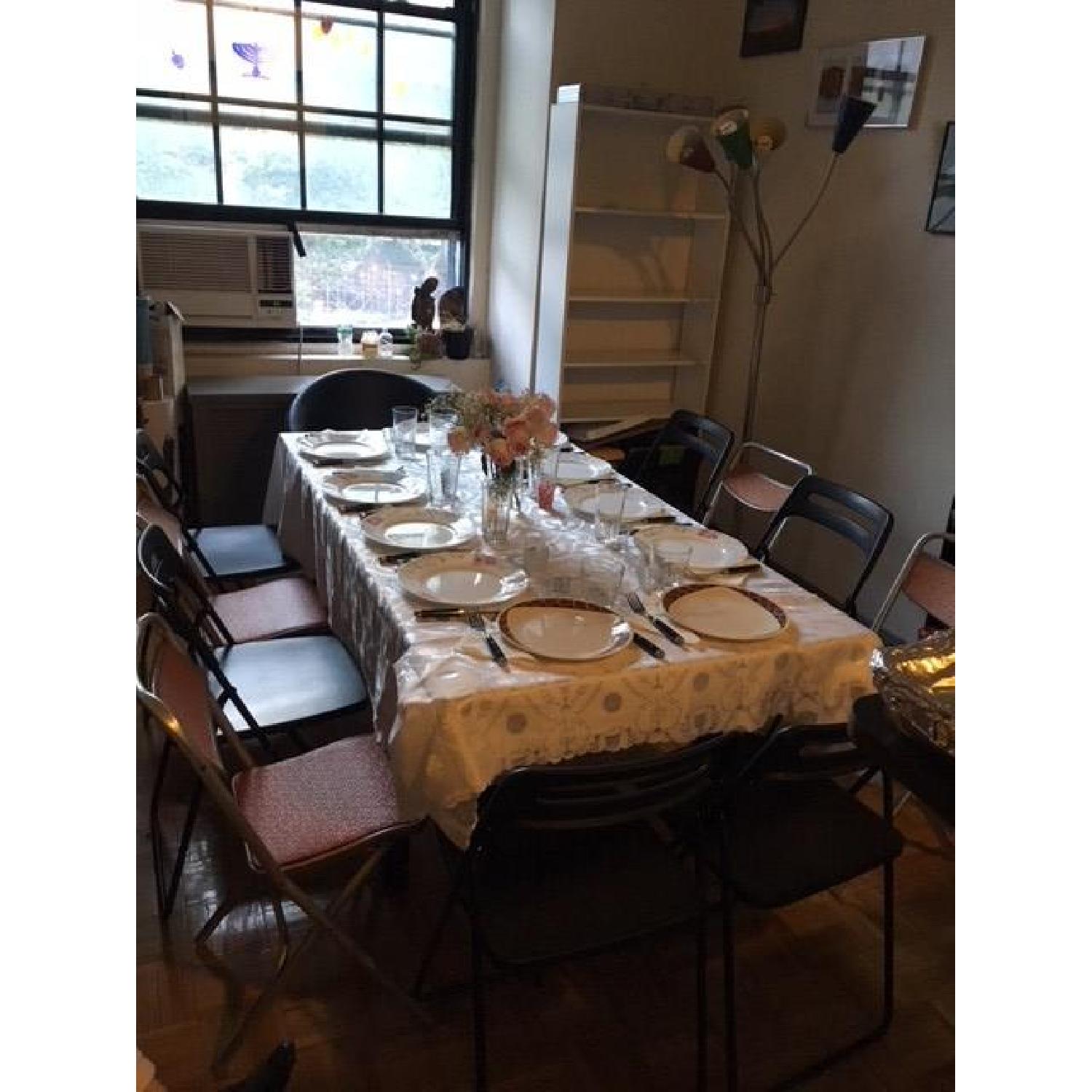 Ikea Bjursta Black Extendable Dining Table - image-3