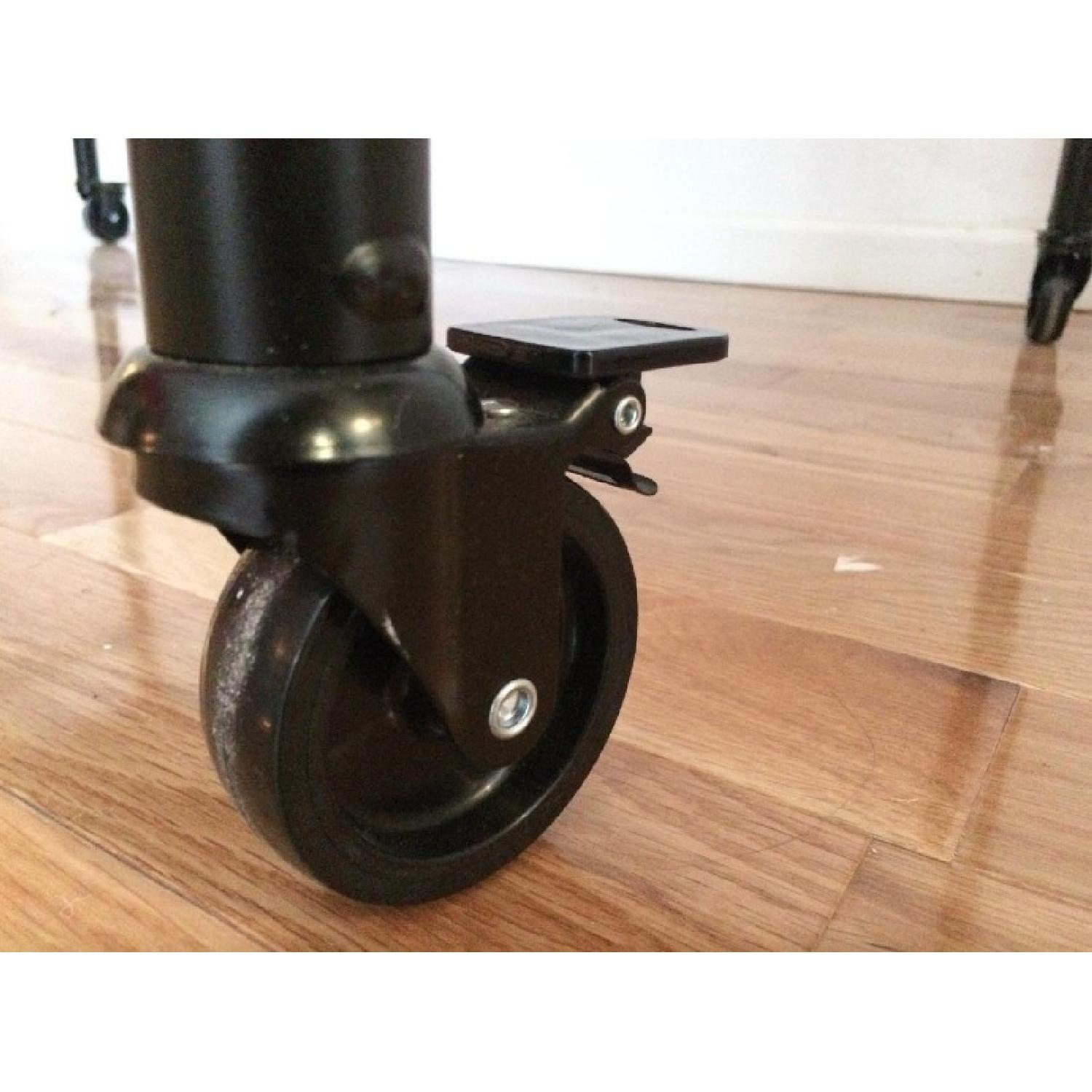 Ikea Solid Wood & Iron Dining Table w/ 6 Chairs - image-3