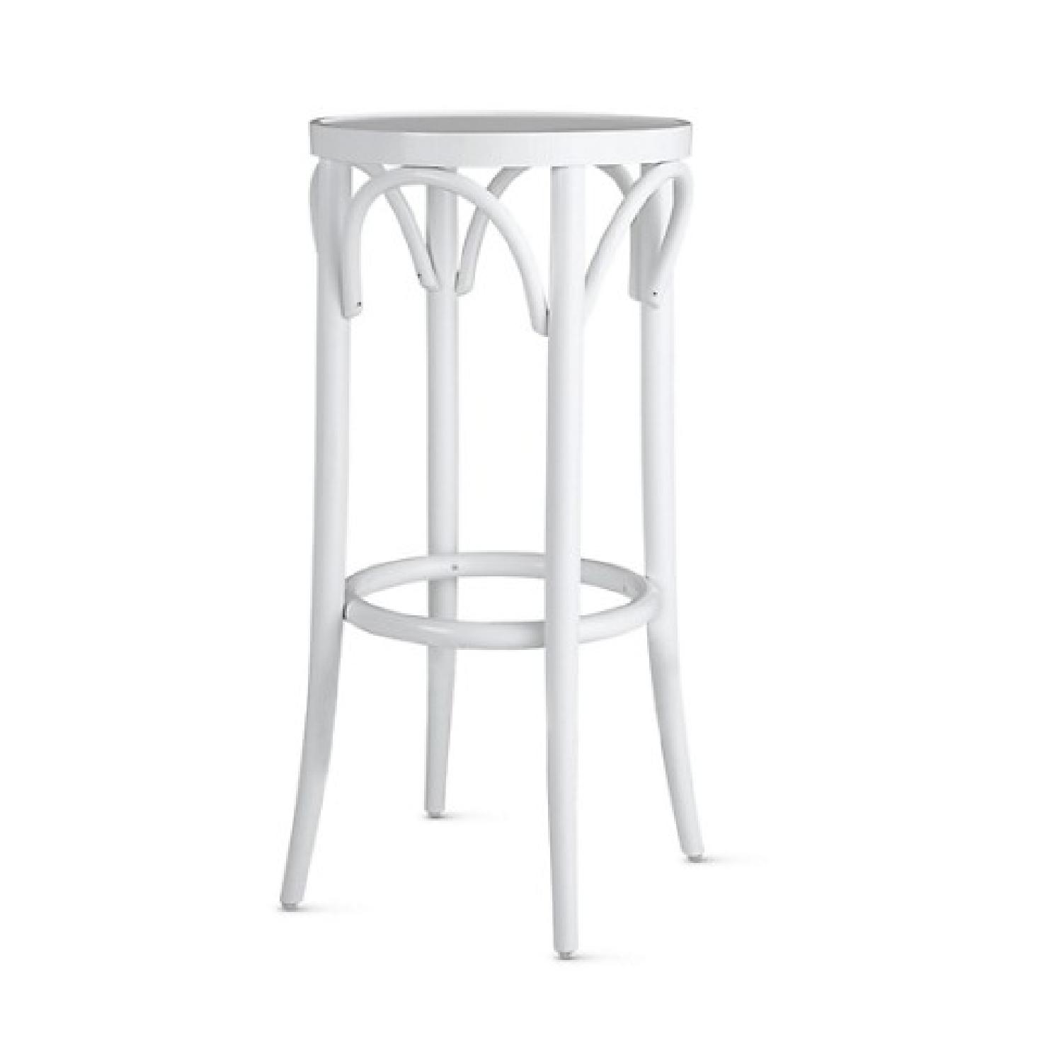 Design Within Reach White Bentwood Thonet Stools - image-0