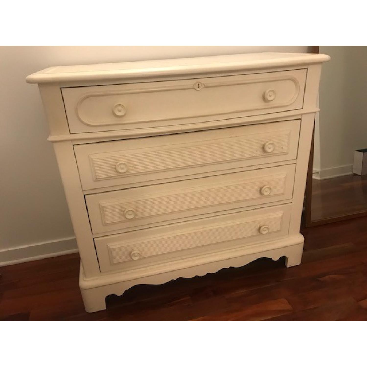 Pottery Barn White 4Drawer Dresser AptDeco