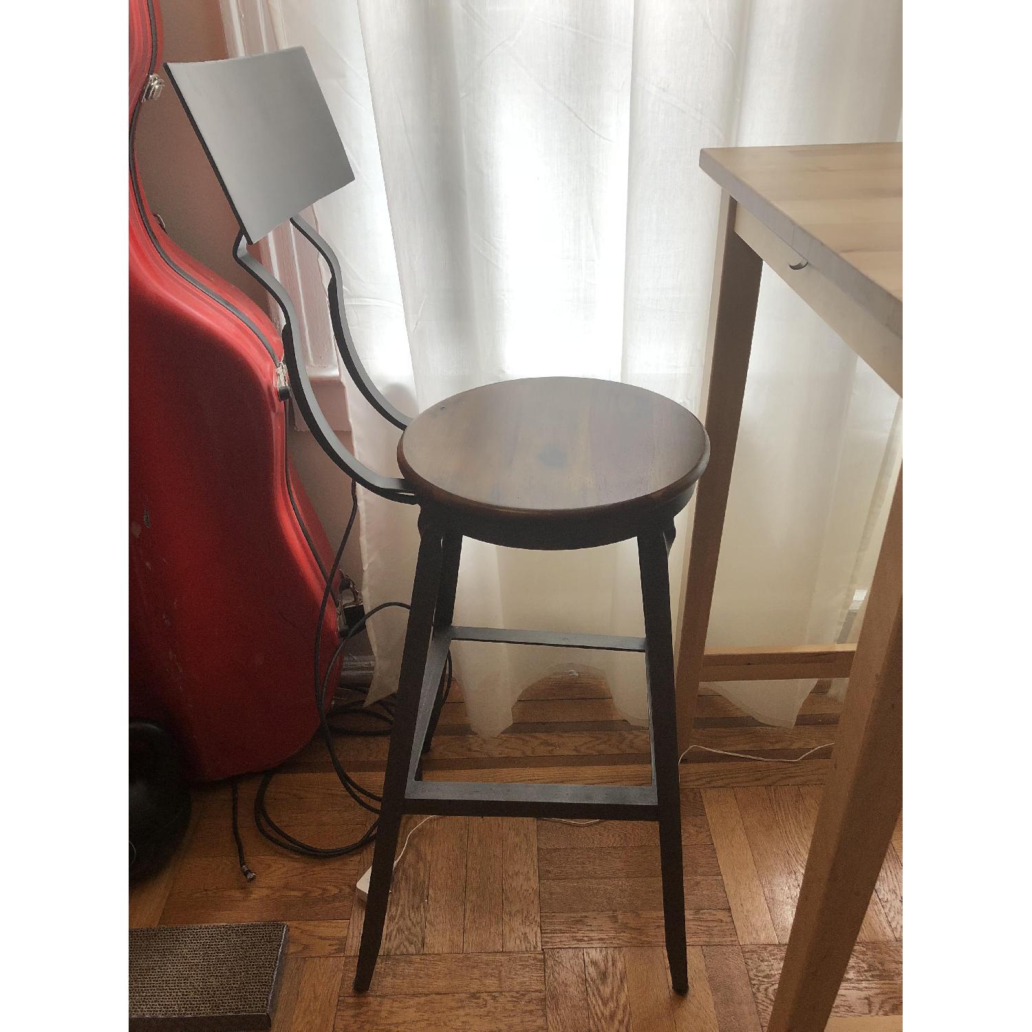 Ikea Birch Table w/ 2 World Market Bar Stools - image-4