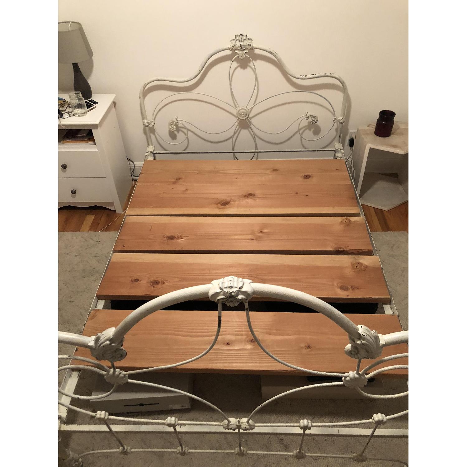 Vintage Metal Full Size Bed Frame - image-1