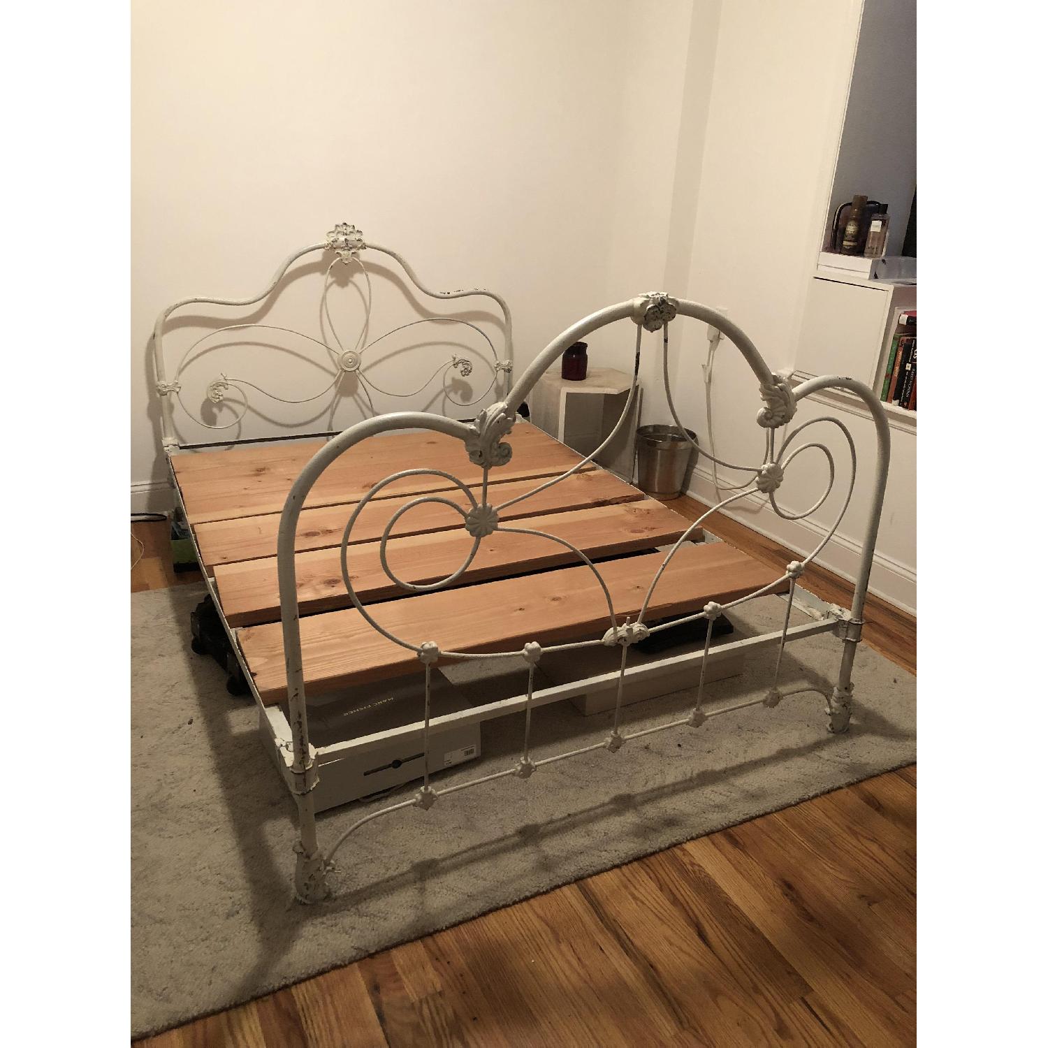 Vintage Metal Full Size Bed Frame - image-2