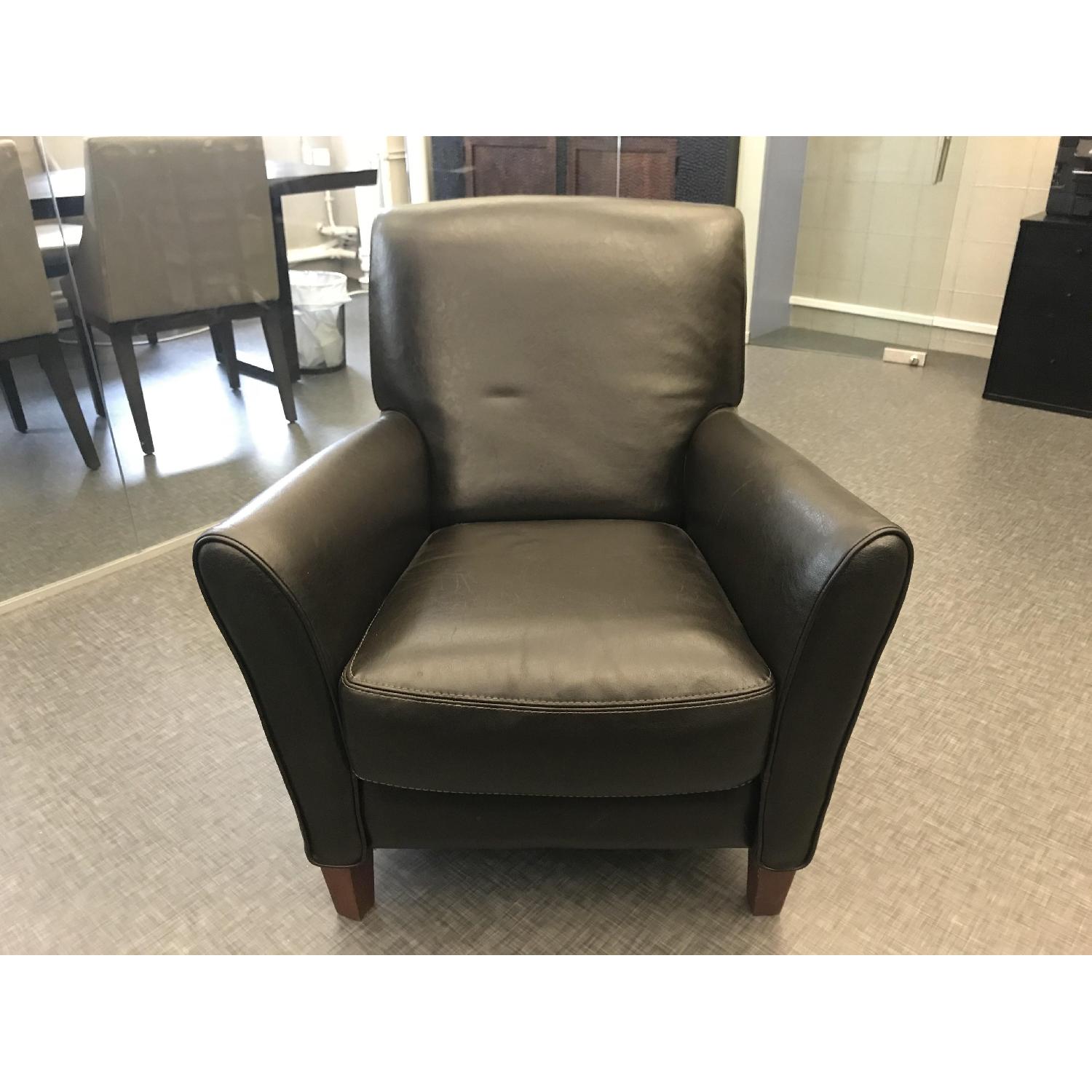 Calia Italia Leather Armchair - image-1