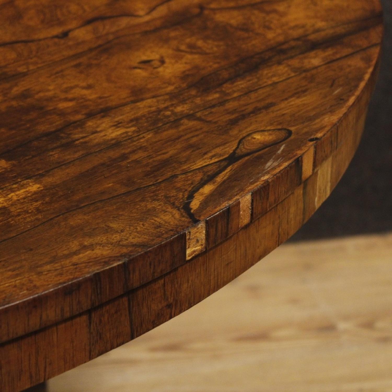 20th Century English Dining Table in Palisander & Mahogany - image-5