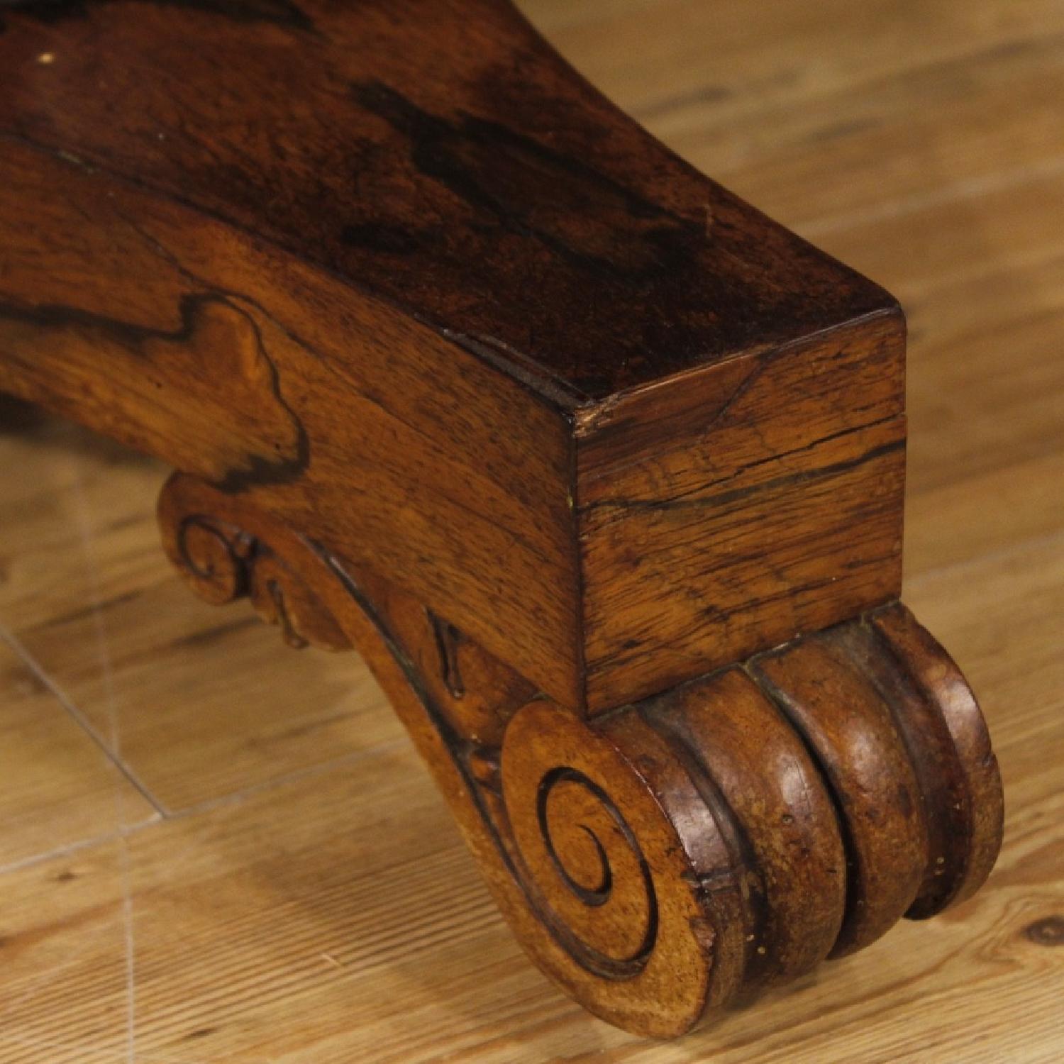 20th Century English Dining Table in Palisander & Mahogany - image-7