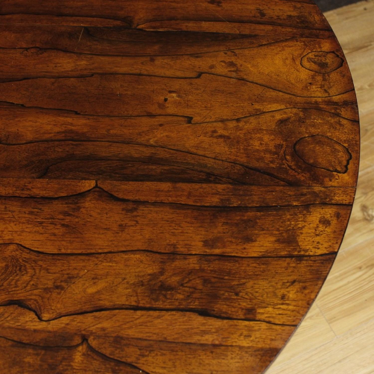 20th Century English Dining Table in Palisander & Mahogany - image-10