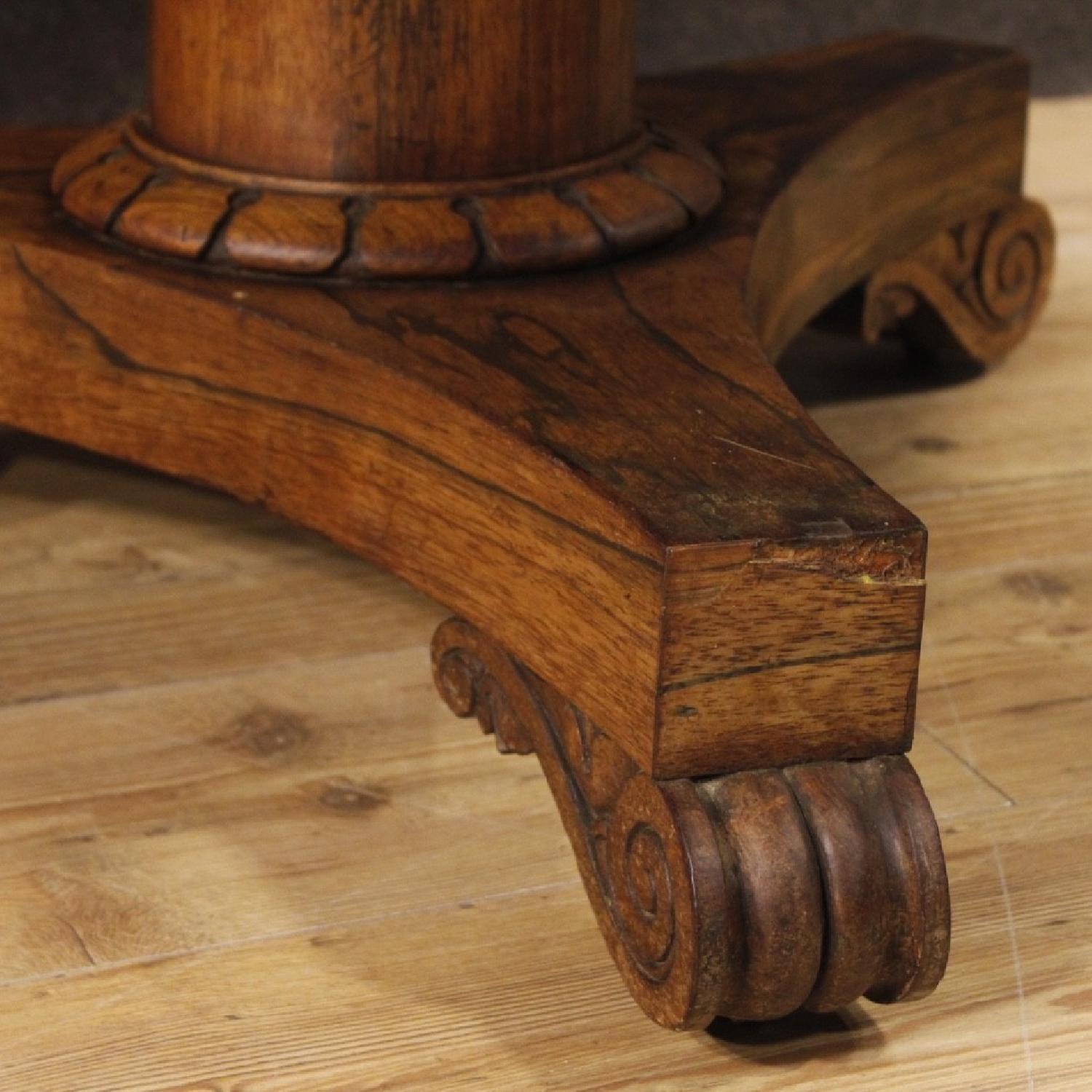 20th Century English Dining Table in Palisander & Mahogany - image-11