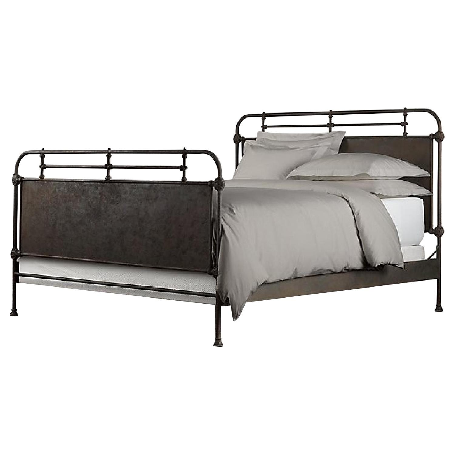 Restoration Hardware French Academie Panel Bed w/ Footboard AptDeco