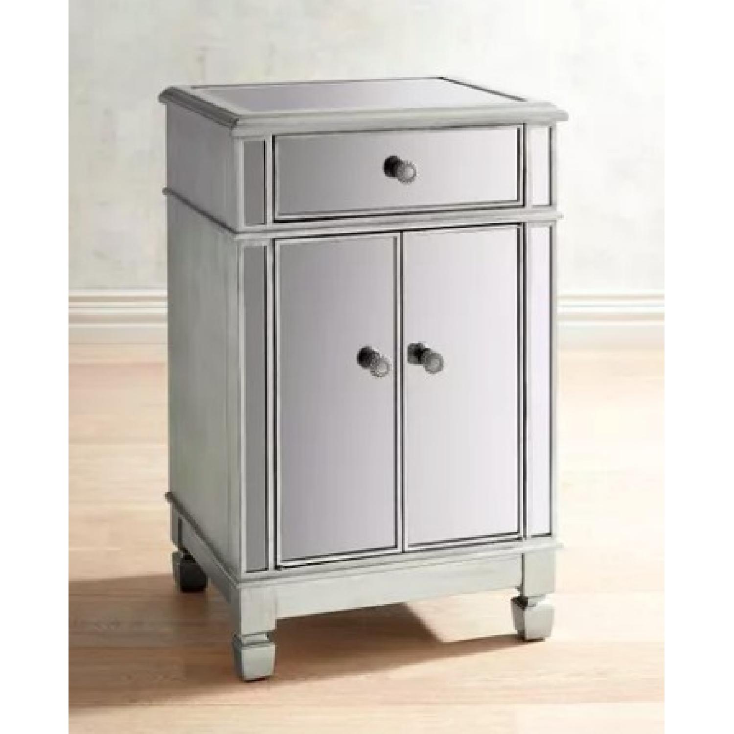 Pier 1 Hayworth Mirrored Bedside Chest - image-1