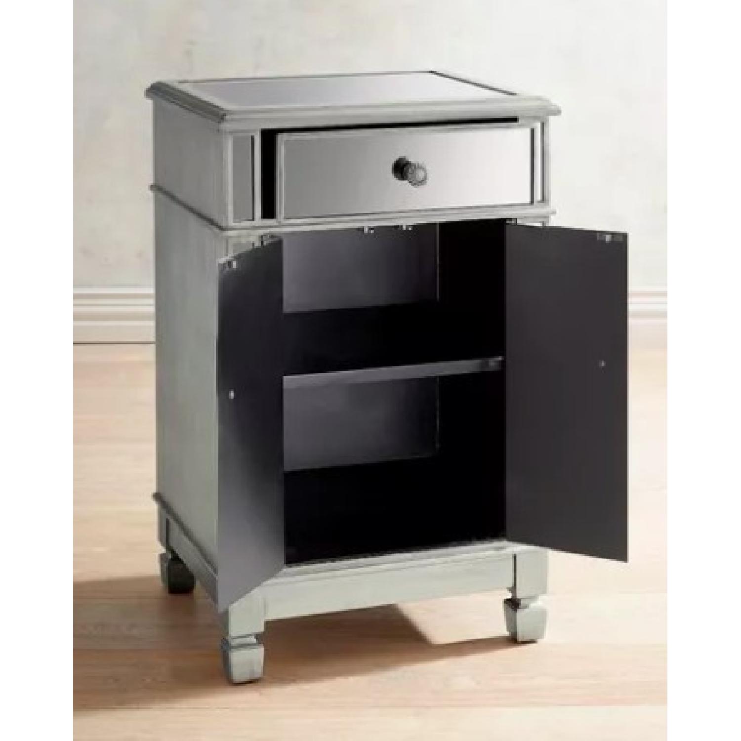 Pier 1 Hayworth Mirrored Bedside Chest - image-2
