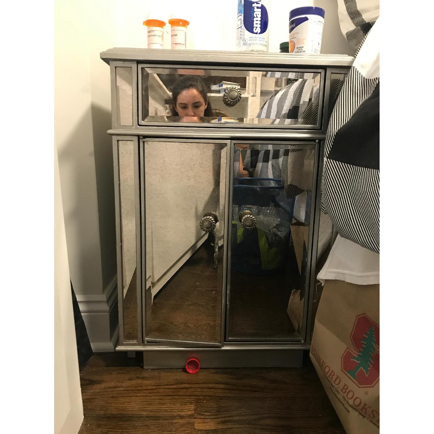 Pier 1 Hayworth Mirrored Bedside Chest - image-3