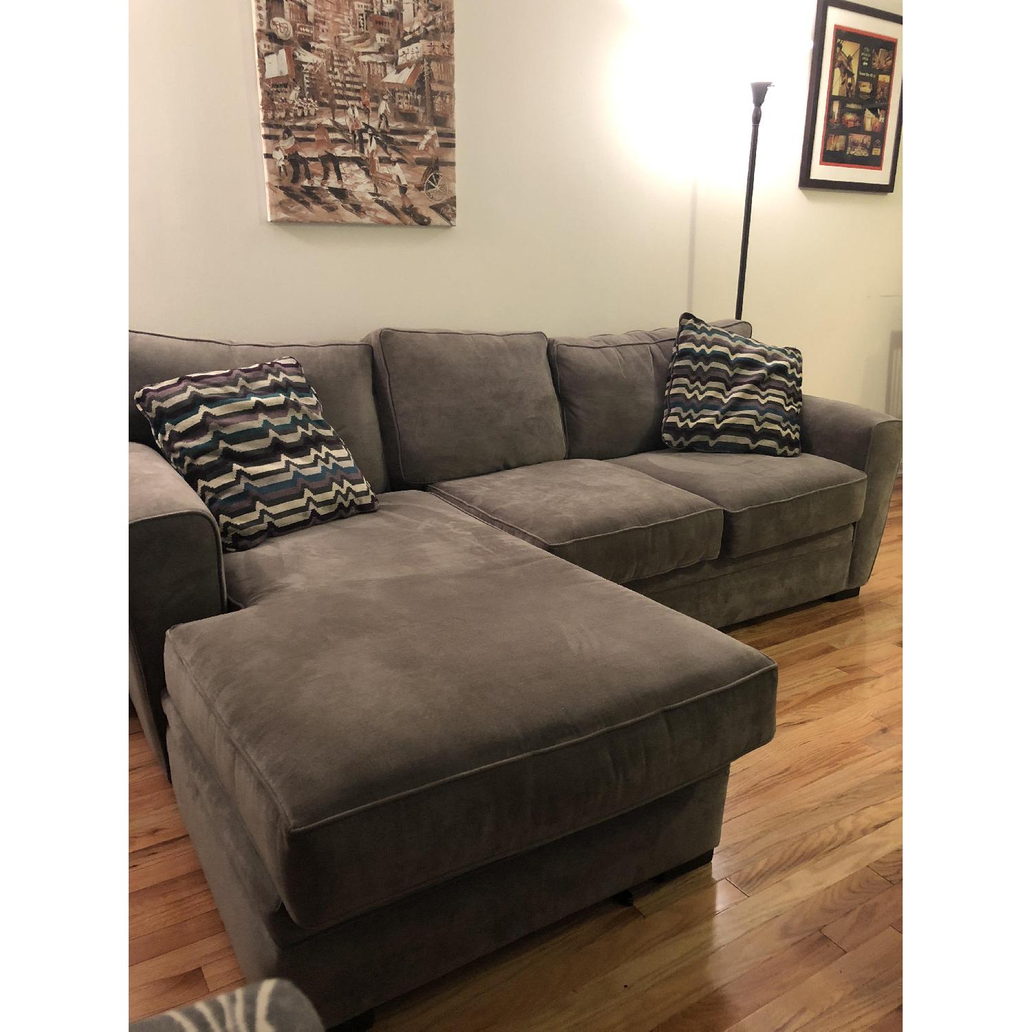 Raymour & Flanigan Artemis 2 Piece Sectional w/ LAF Chaise AptDeco