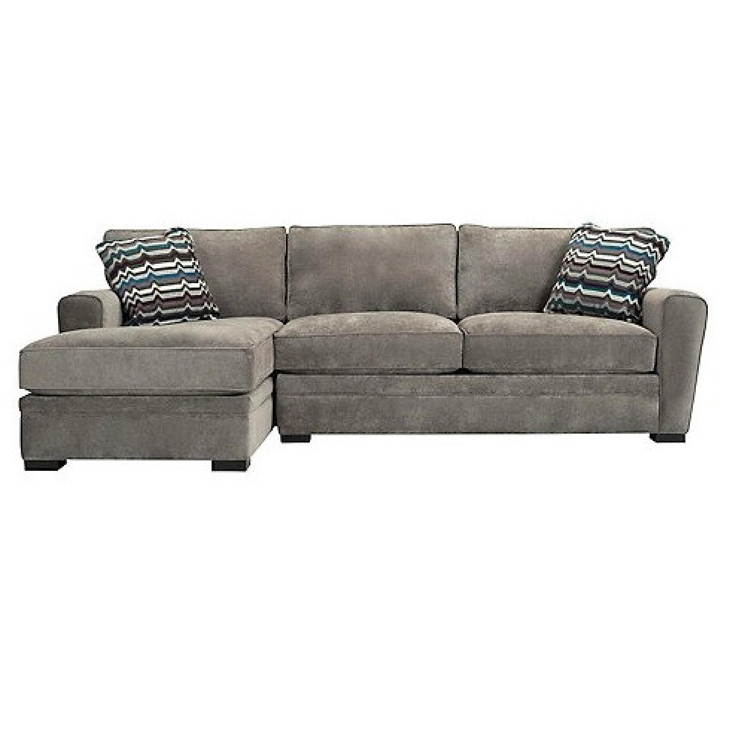 Raymour & Flanigan Artemis 2 Piece Sectional w/ LAF Chaise AptDeco