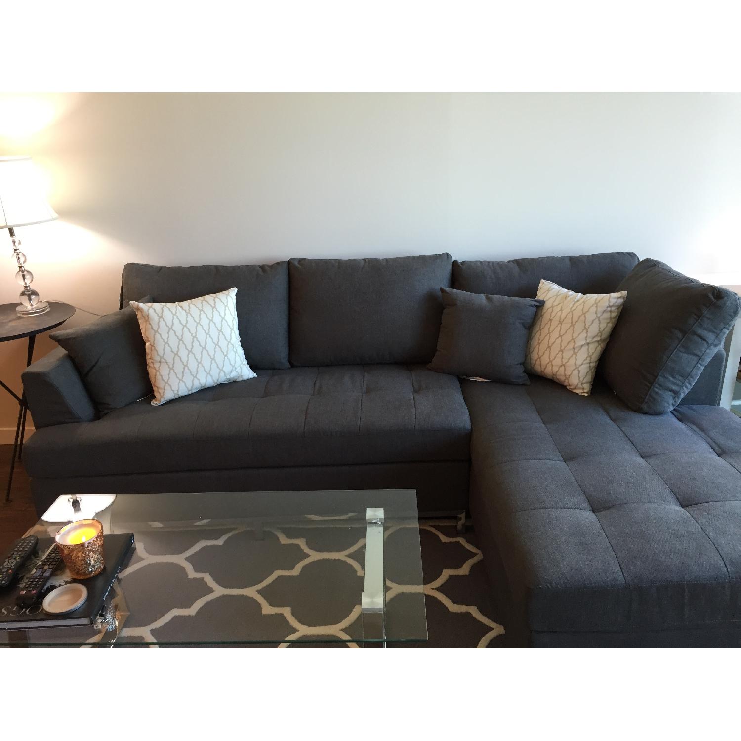 Valeria Fabric 2-Piece Sectional Sofa - image-2