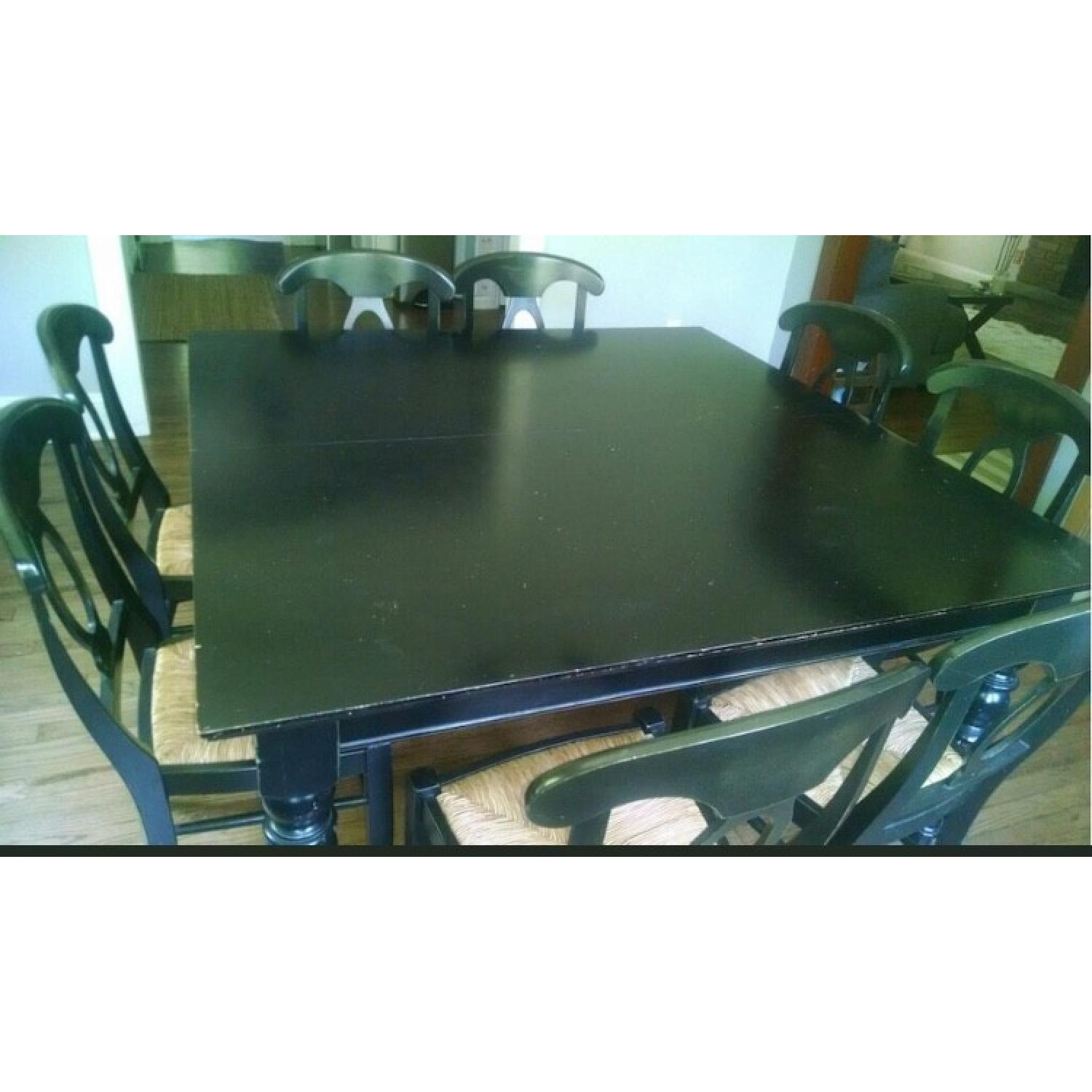 Pottery Barn Square Dining Table w/ 8 Chairs - image-2