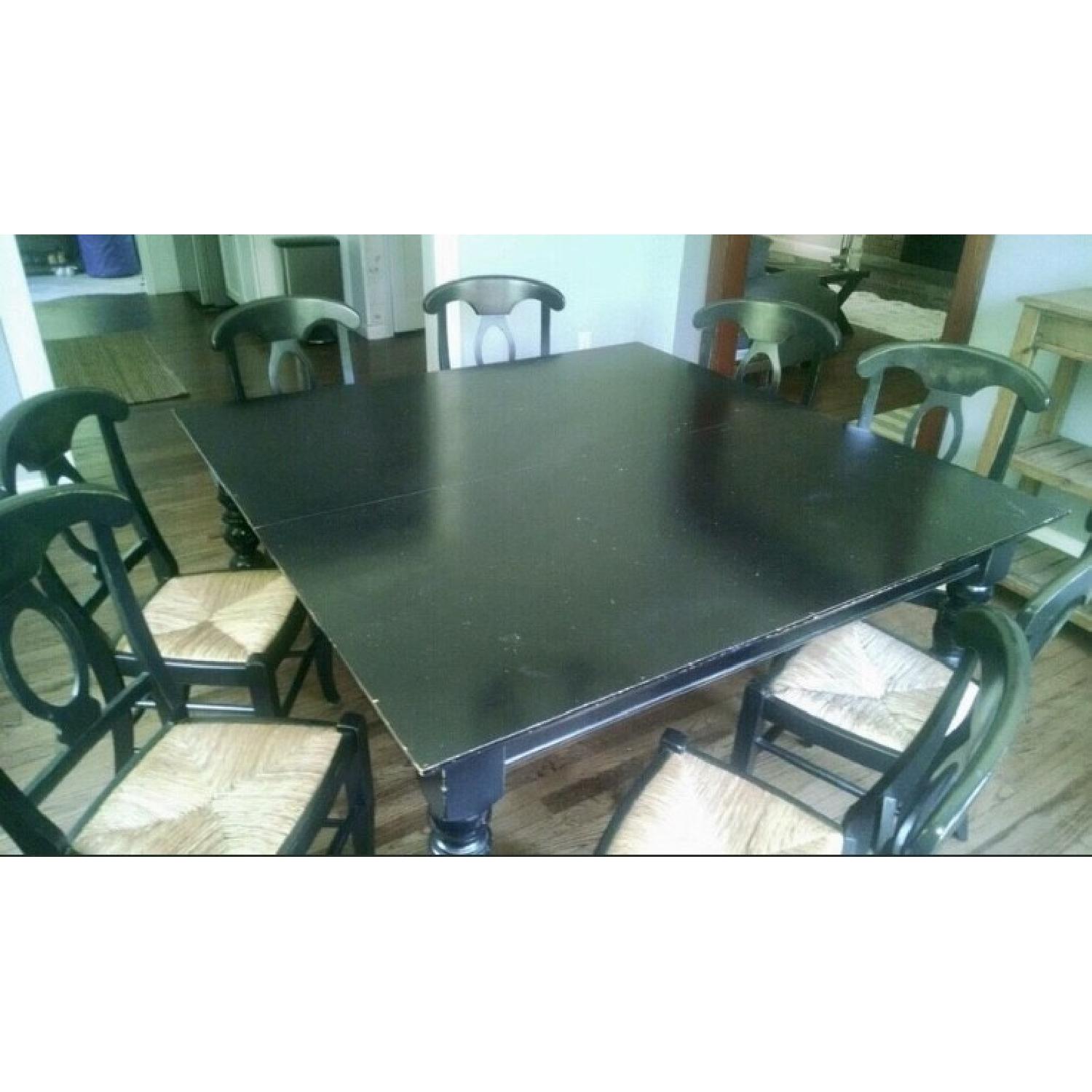Pottery Barn Square Dining Table w/ 8 Chairs - image-3