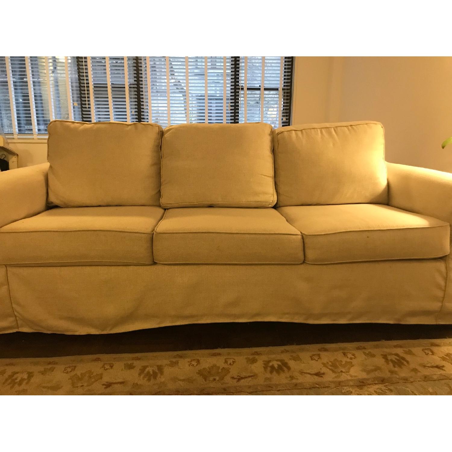 Pottery Barn Cameron Roll Arm Slipcovered Sofa - image-3