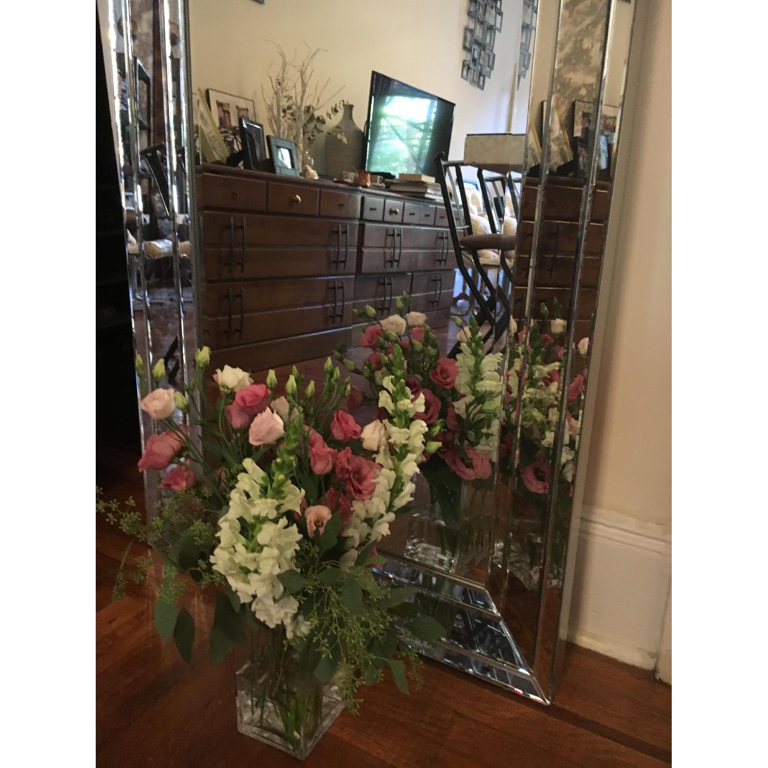 Oversized Standing Mirror in Silver Finish - image-2