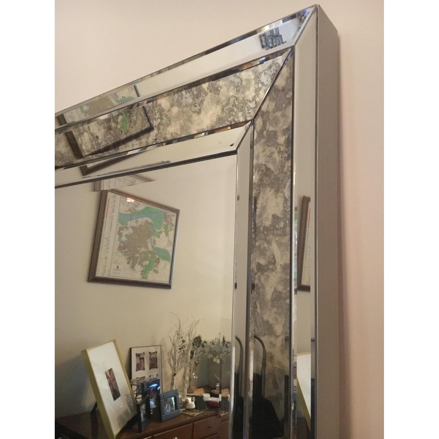 Oversized Standing Mirror in Silver Finish - image-3