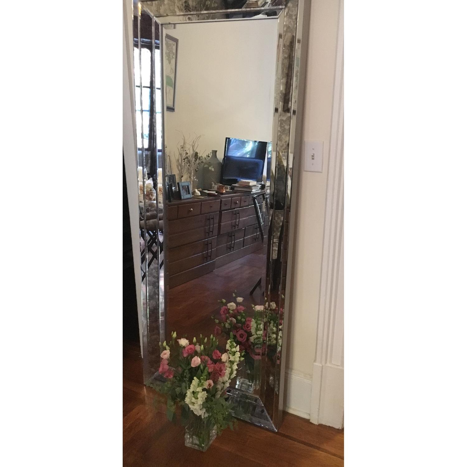 Oversized Standing Mirror in Silver Finish - image-4