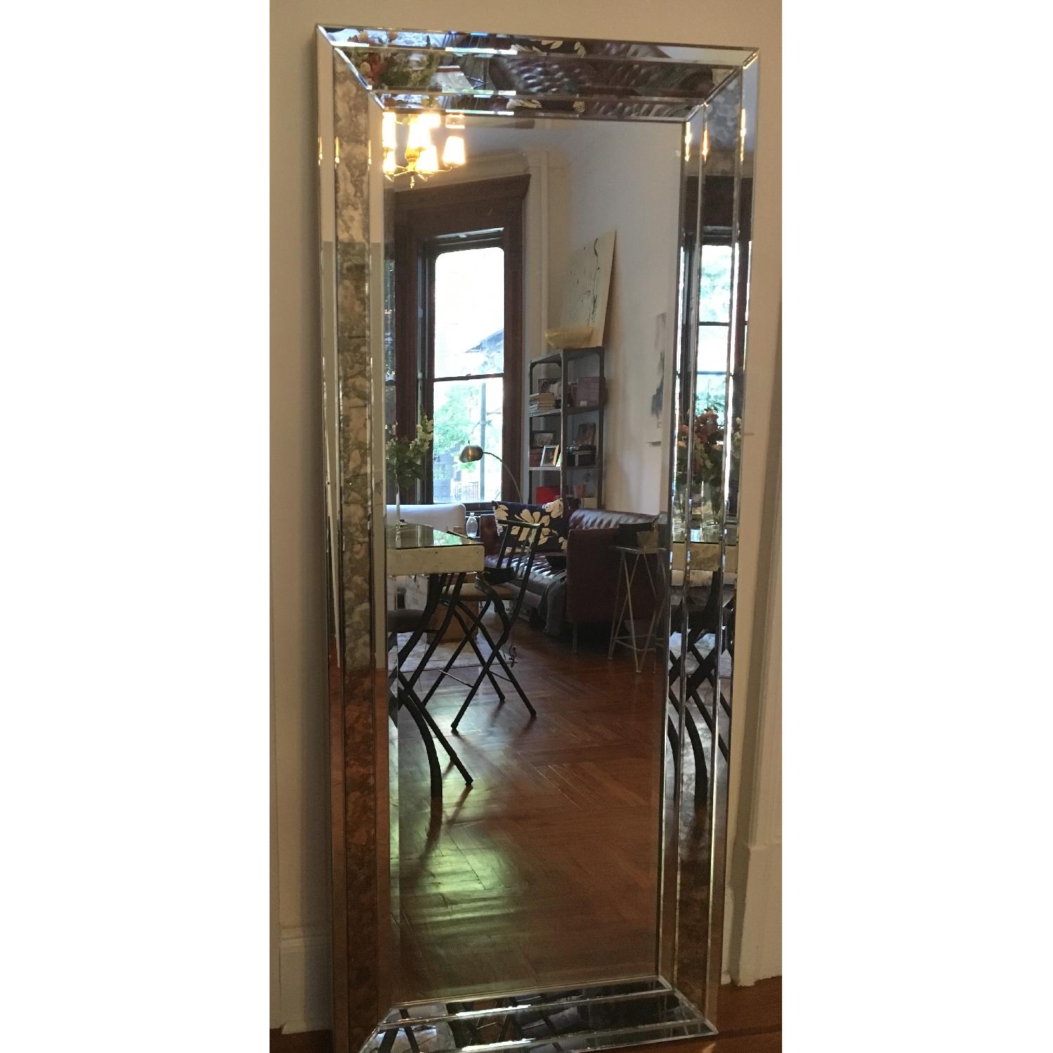 Oversized Standing Mirror in Silver Finish - image-5